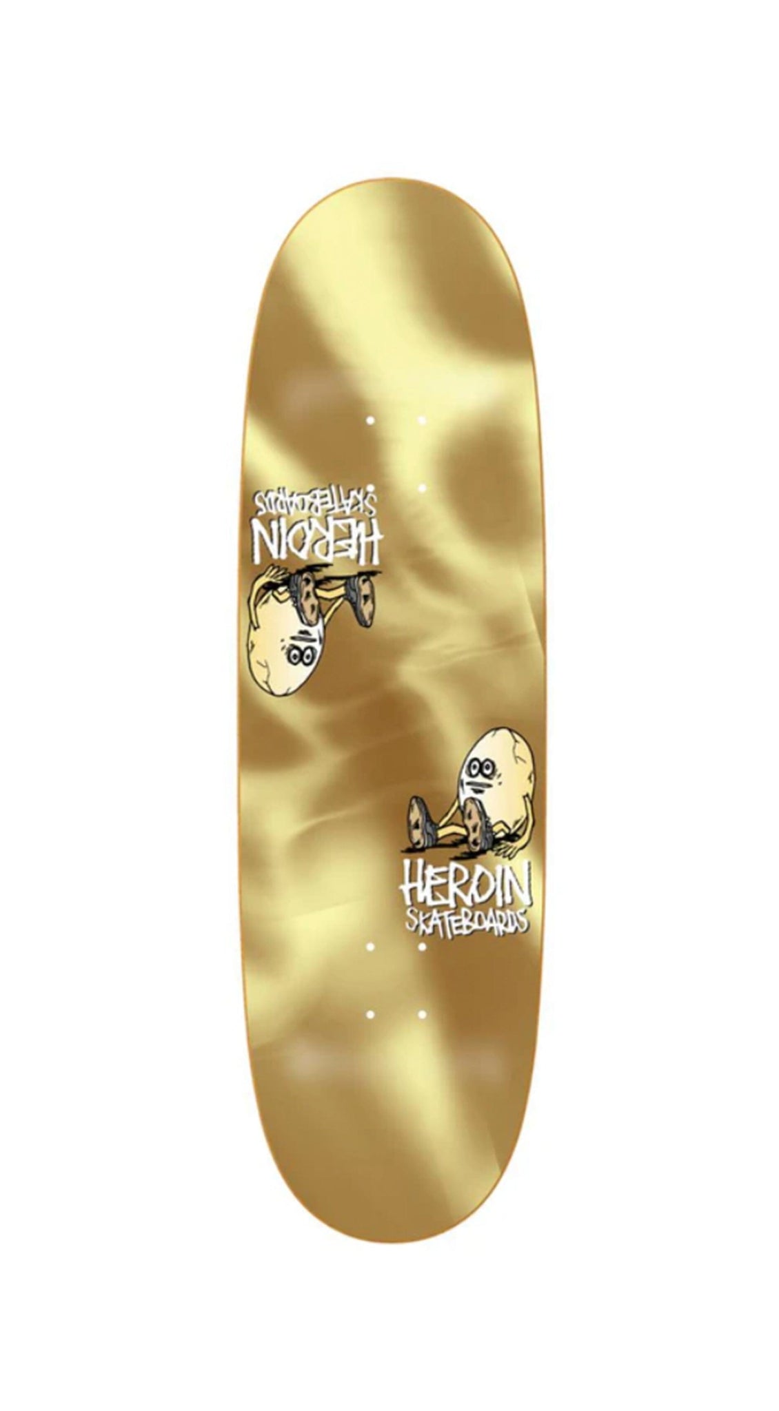 Heroin Skateboards Symmetrical Egg Gold 9.25 Skateboard Deck- Tabla Skate Tabla/Deck Heroin Skateboards 