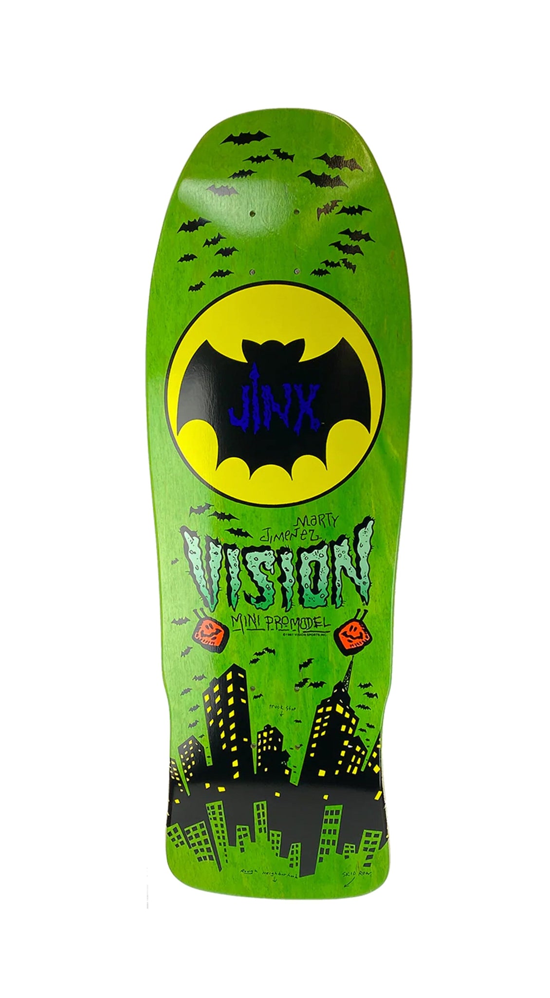 Vision Jinx Mini 9.5 x 29.5 Modern Concave Reissue Skateboard Deck Reissue- Tabla Tablas Vision Skateboards 