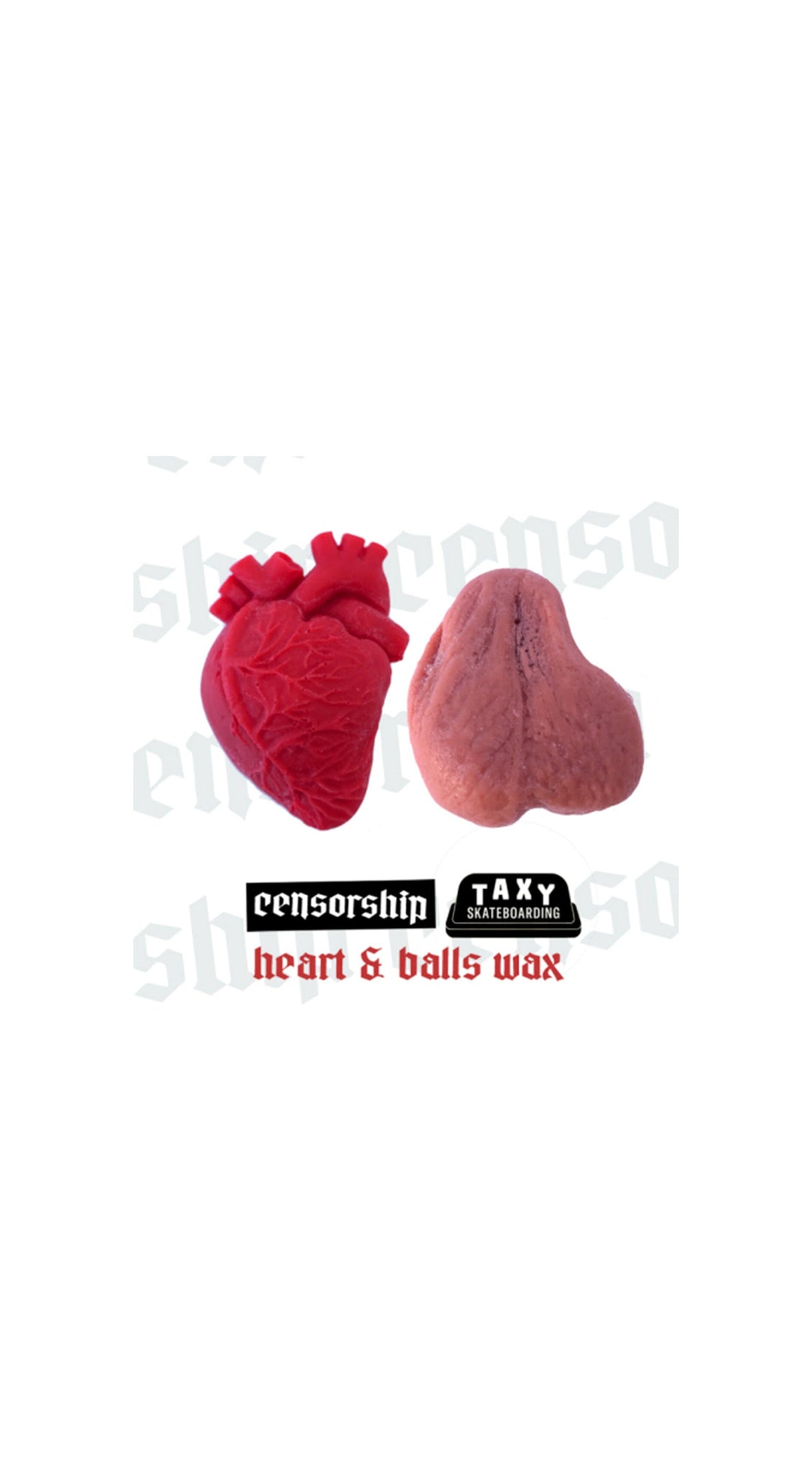Censorship Heart & Balls Premium Wax- Accesorios Accesorios Censorship Skateboards 