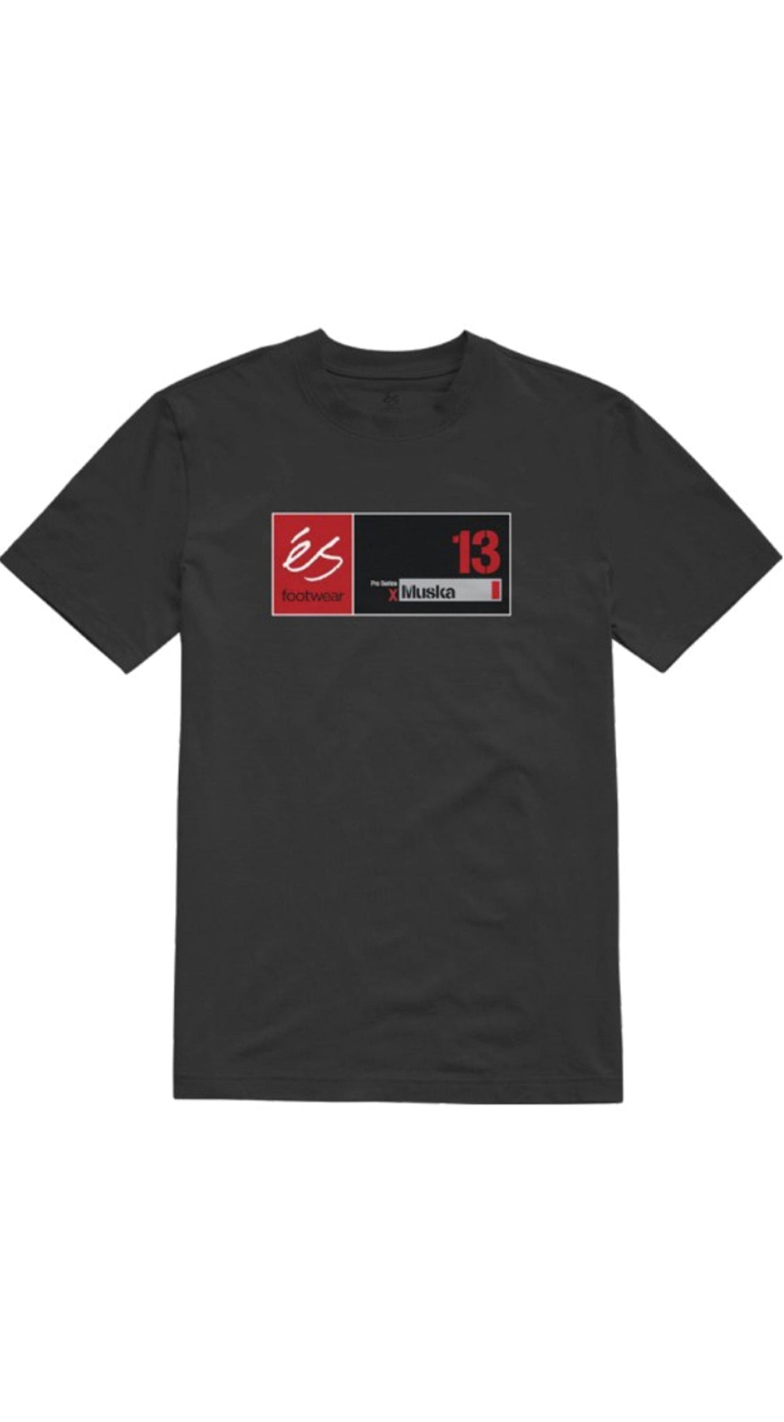 és MUSKA 13 TEE Black Tshirt- Camiseta- Prebook Ropa eS Skateboarding 