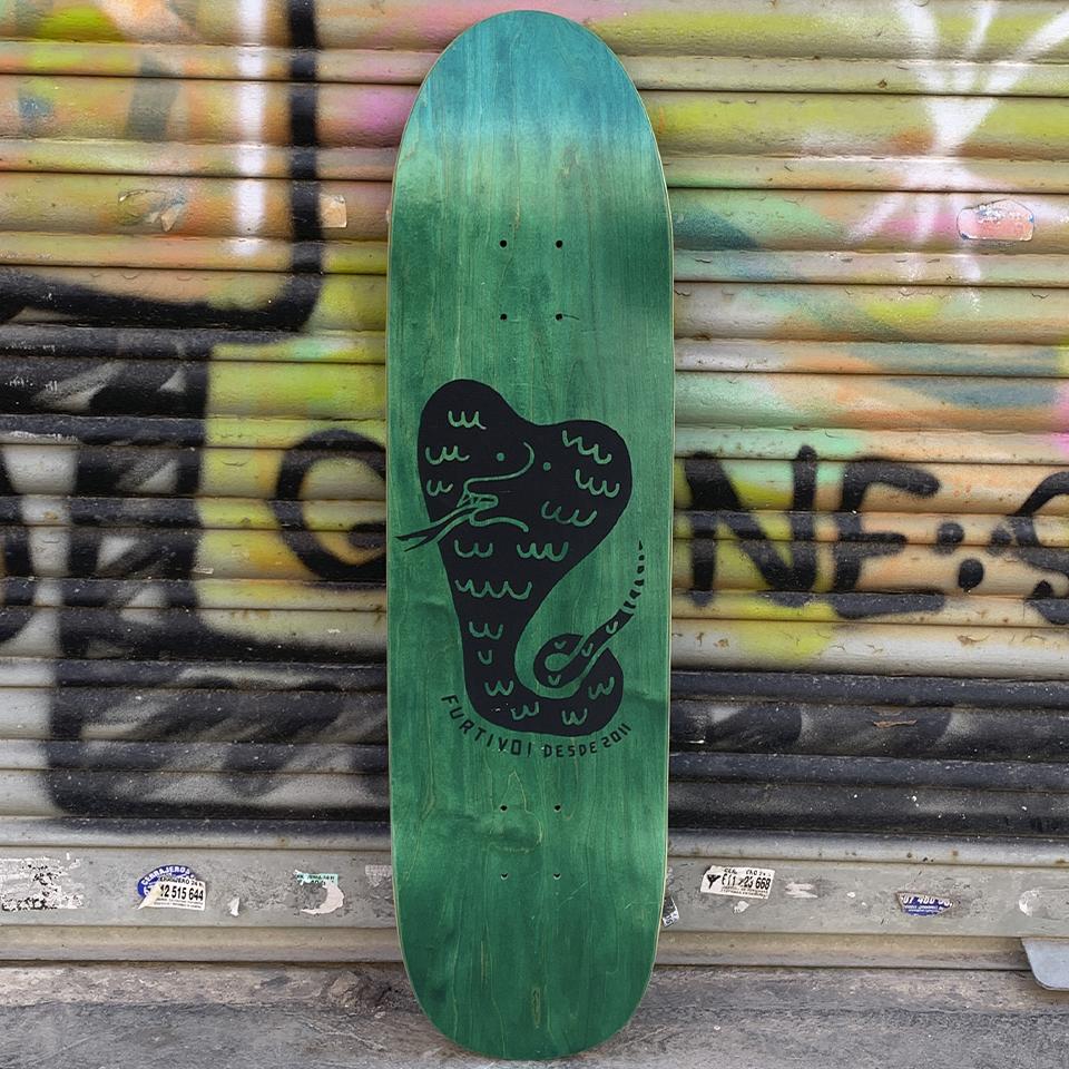 Furtivo Cobra Green 8.5 Skateboard Deck - Tabla Skate Tabla/Deck Furtivo Skateboarding 
