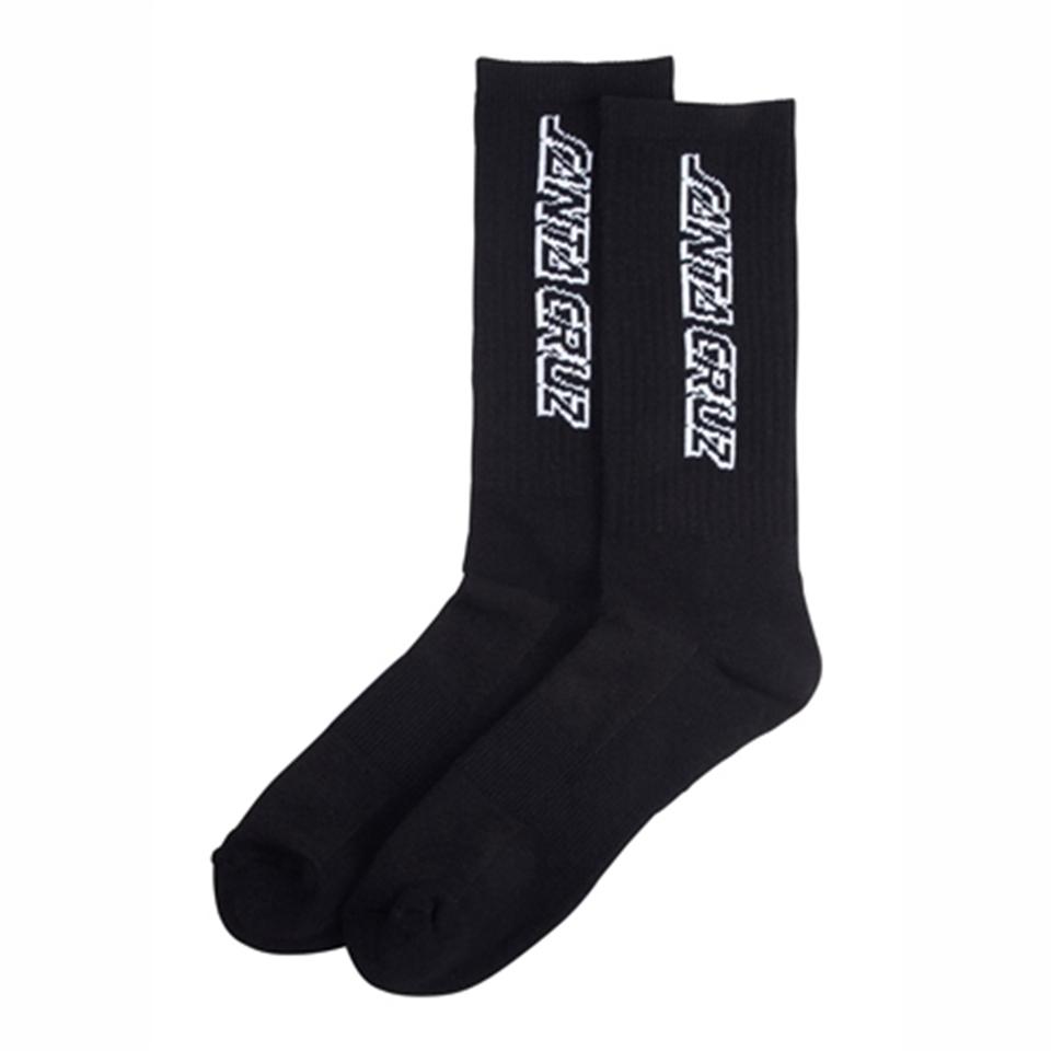 Santa Cruz Classic Strip Black Socks - Calcetines Calcetines Santa Cruz Skateboards 