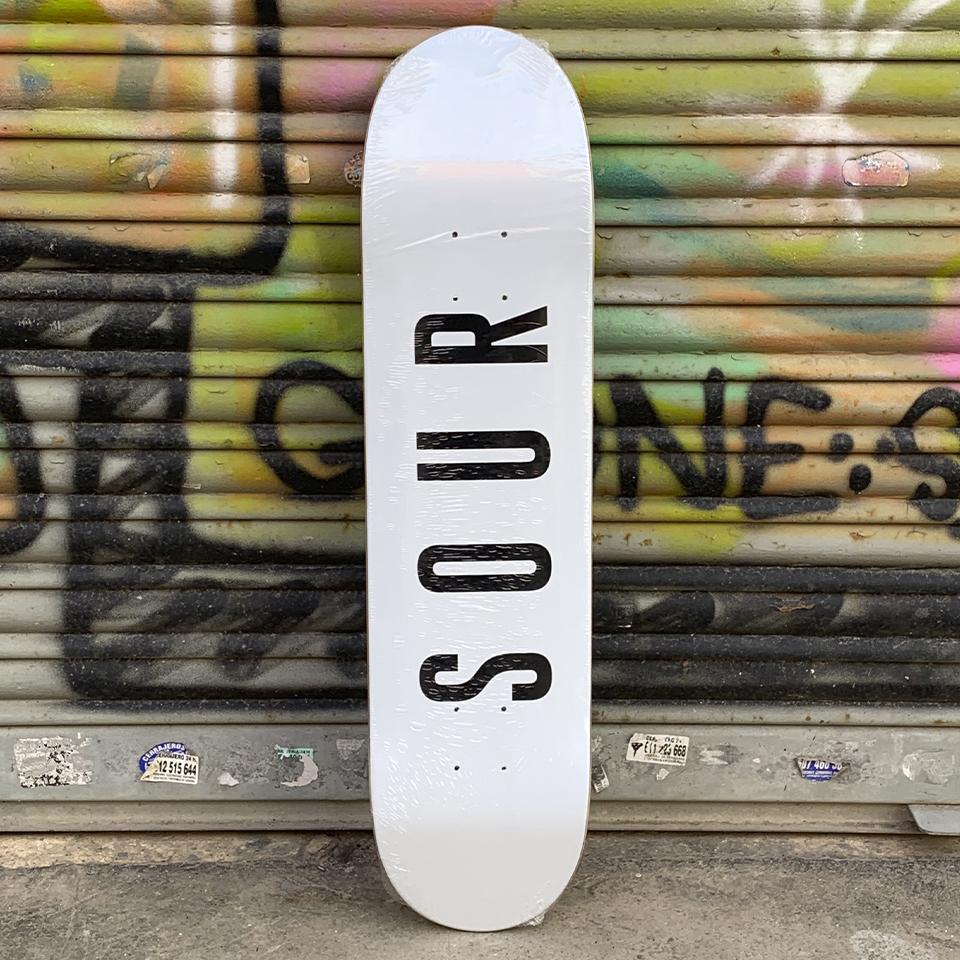 Sour Solution Army 7.75 White Skateboard Deck - Tabla Skate Tablas Sour Skateboards 