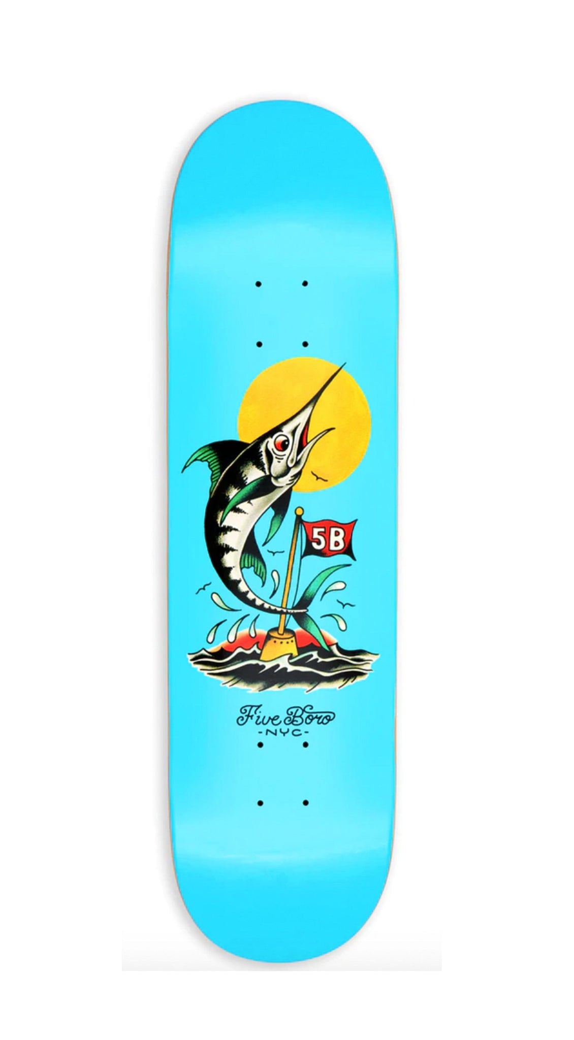 5boro Fish Manhattan Marlin 8.0 Skateboard Deck- Tabla Skate 5boro 