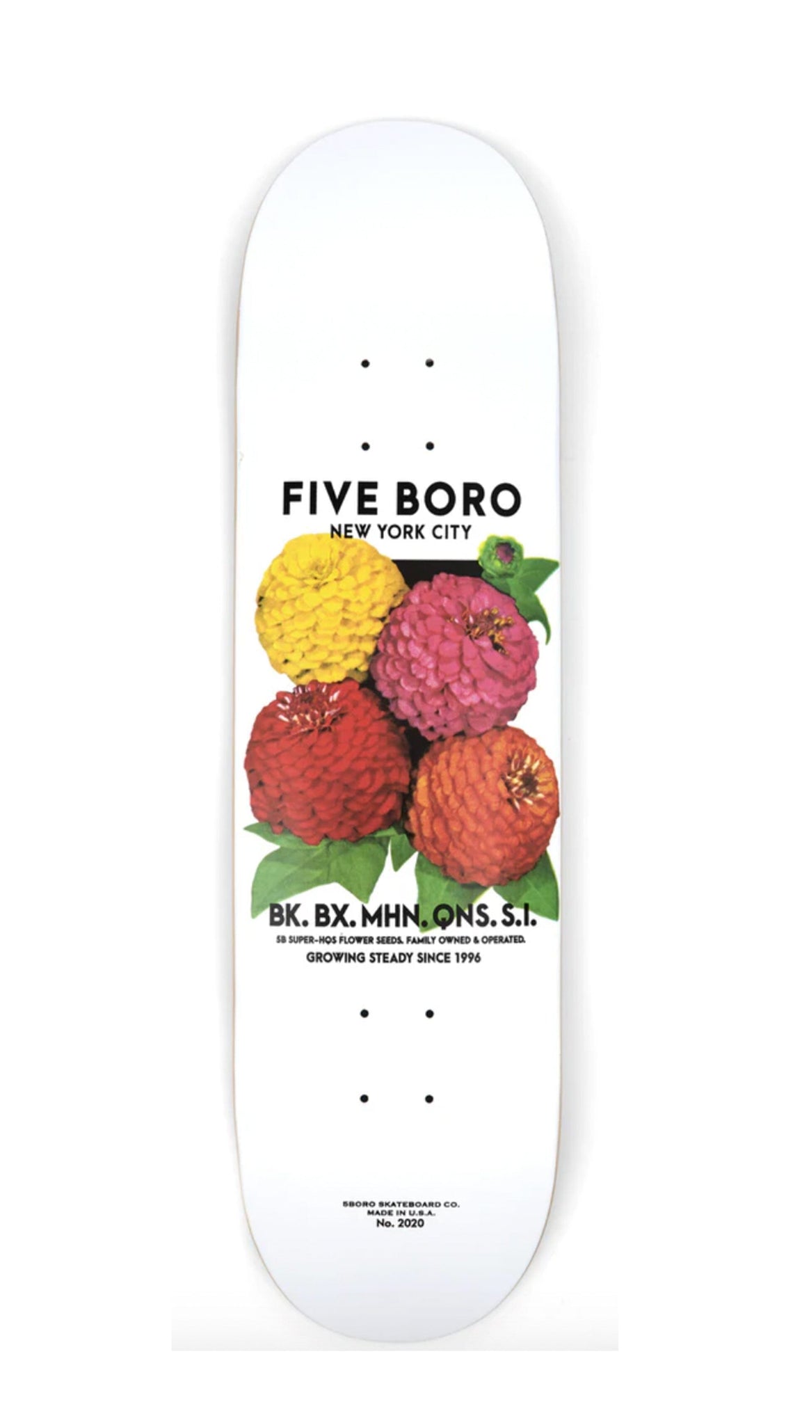 5boro Flower Seed Multi 8.375 Skateboard Deck- Tabla Skate Tabla/Deck 5boro 
