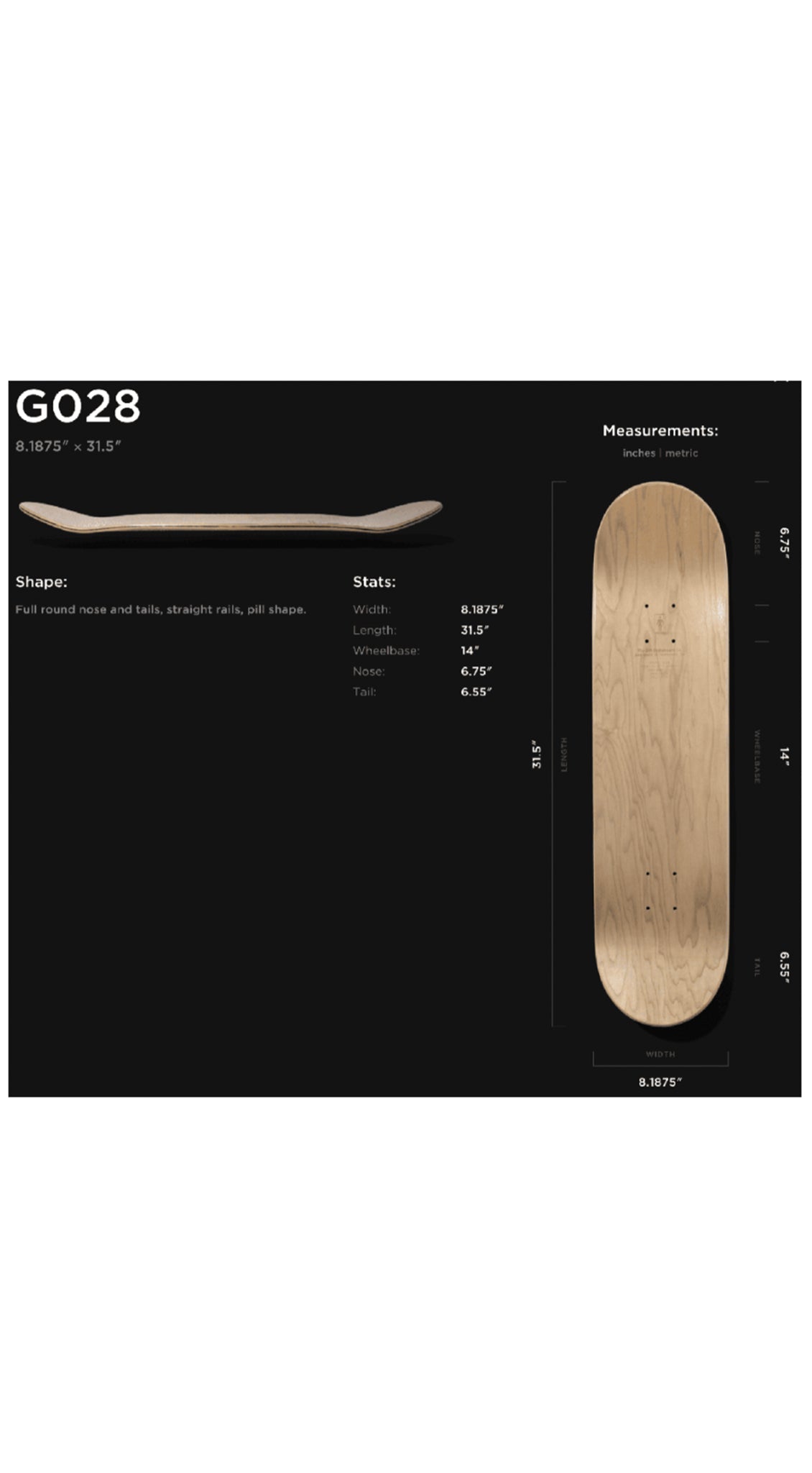 Chocolate TEAM CHUNK TERSHY 8.1- Tabla