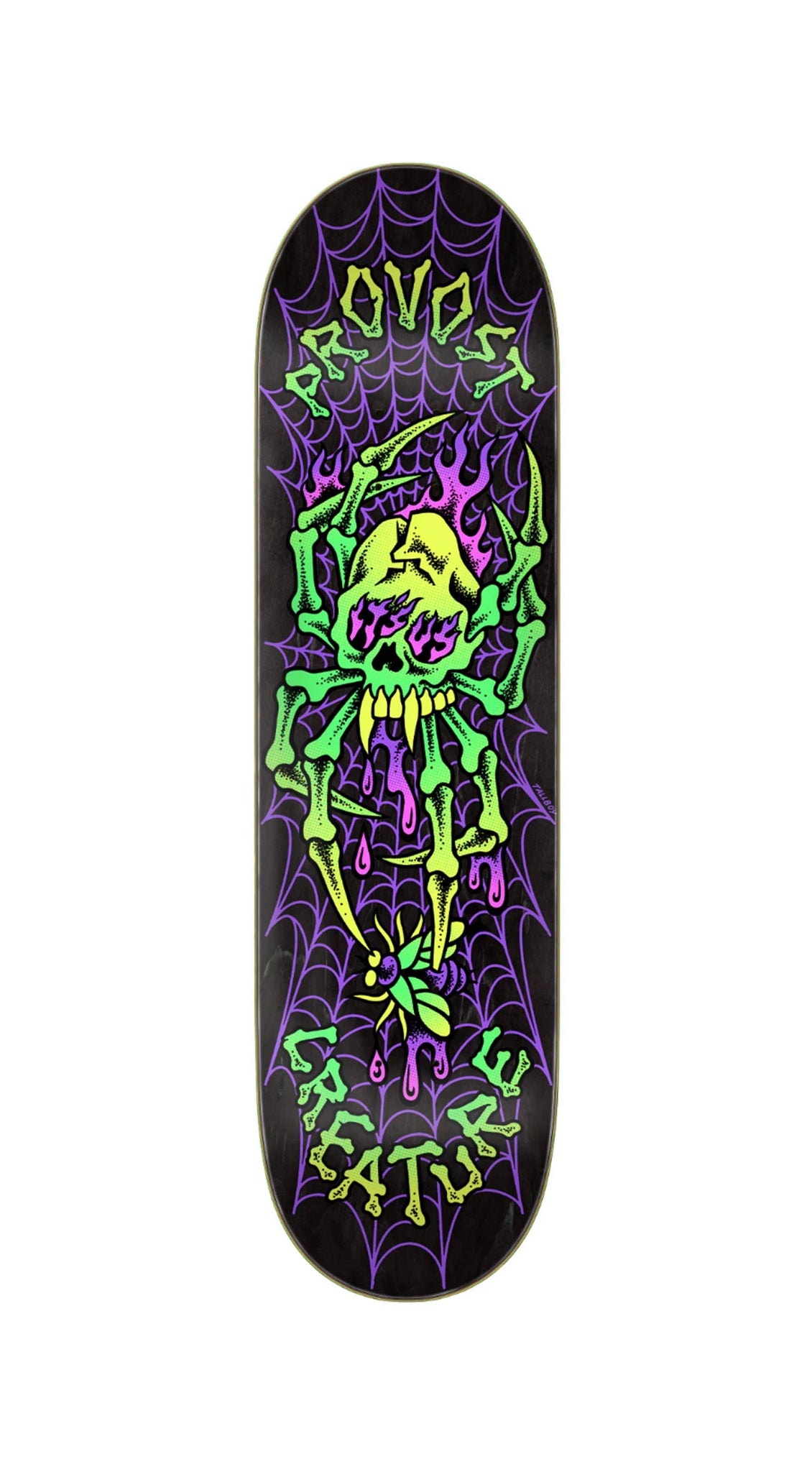 Creature Decks Provost Skull Spider Pro 8.47in x 31.98in Skateboard Deck- Tabla Skate