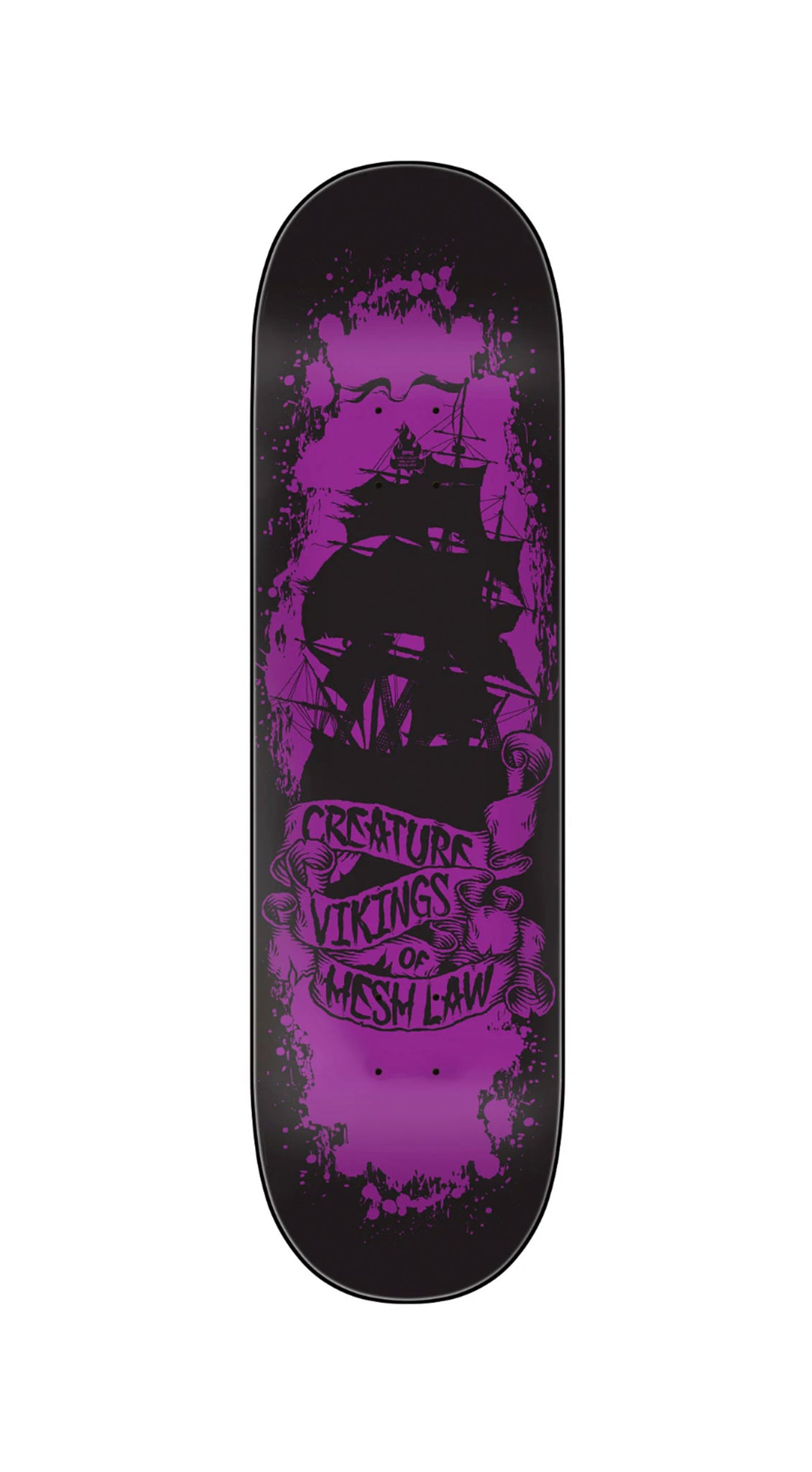 Creature Gravette Chris Russell Vikings of The Hesh Law XX Pro 8.75” x 32.15” Skateboard Deck- Tabla Skate