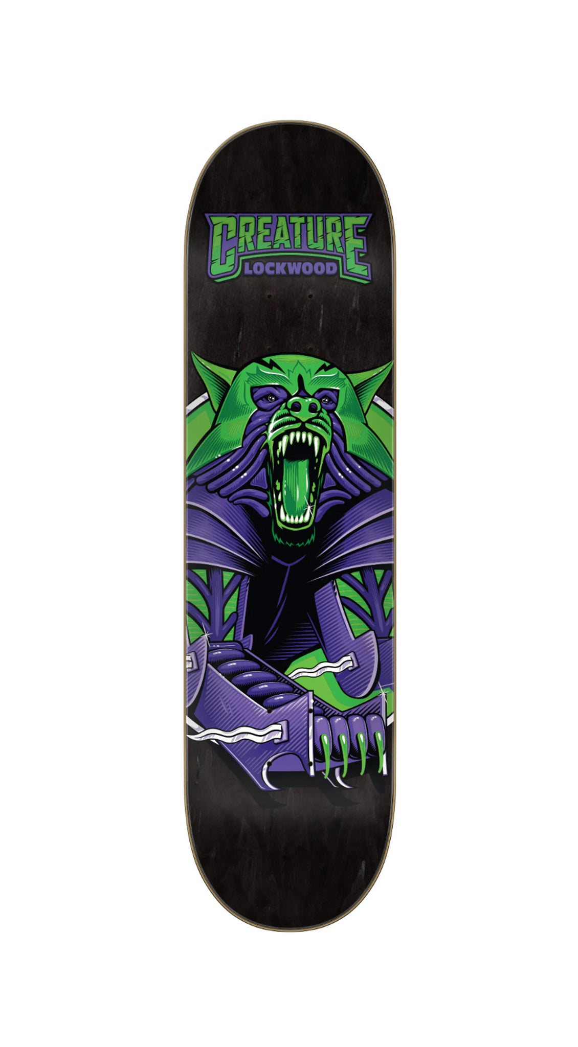 Creature Decks Lockwood Robo Wolf Pro 8.25” x 32.04 Skateboard Deck- Tabla Skate