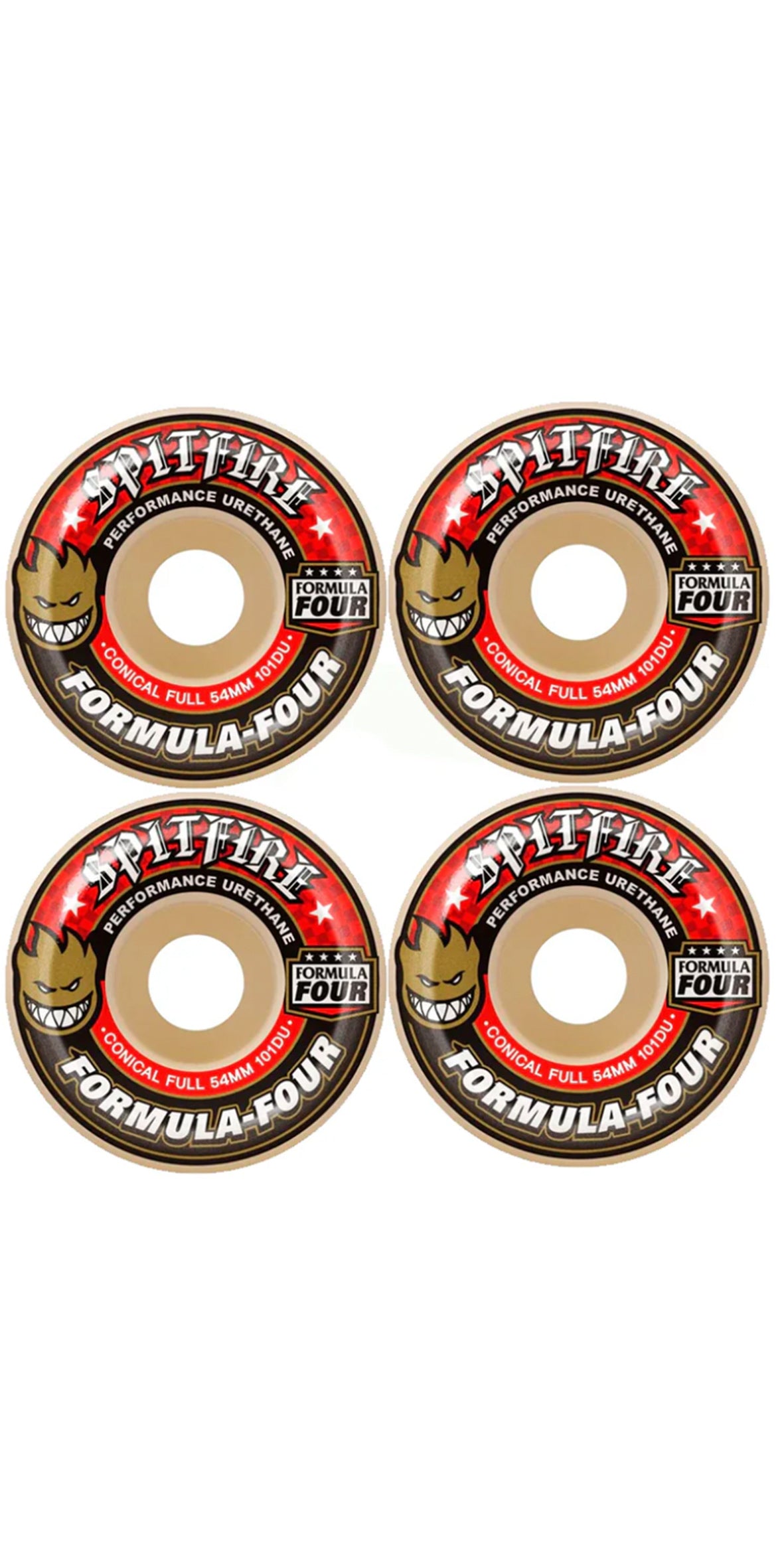 Spitfire Formula Four Conical Full 54mm 101A 4-pack • Pris Spitfire Formula Four Conical Full 54mm 101A 4-pack • Pris