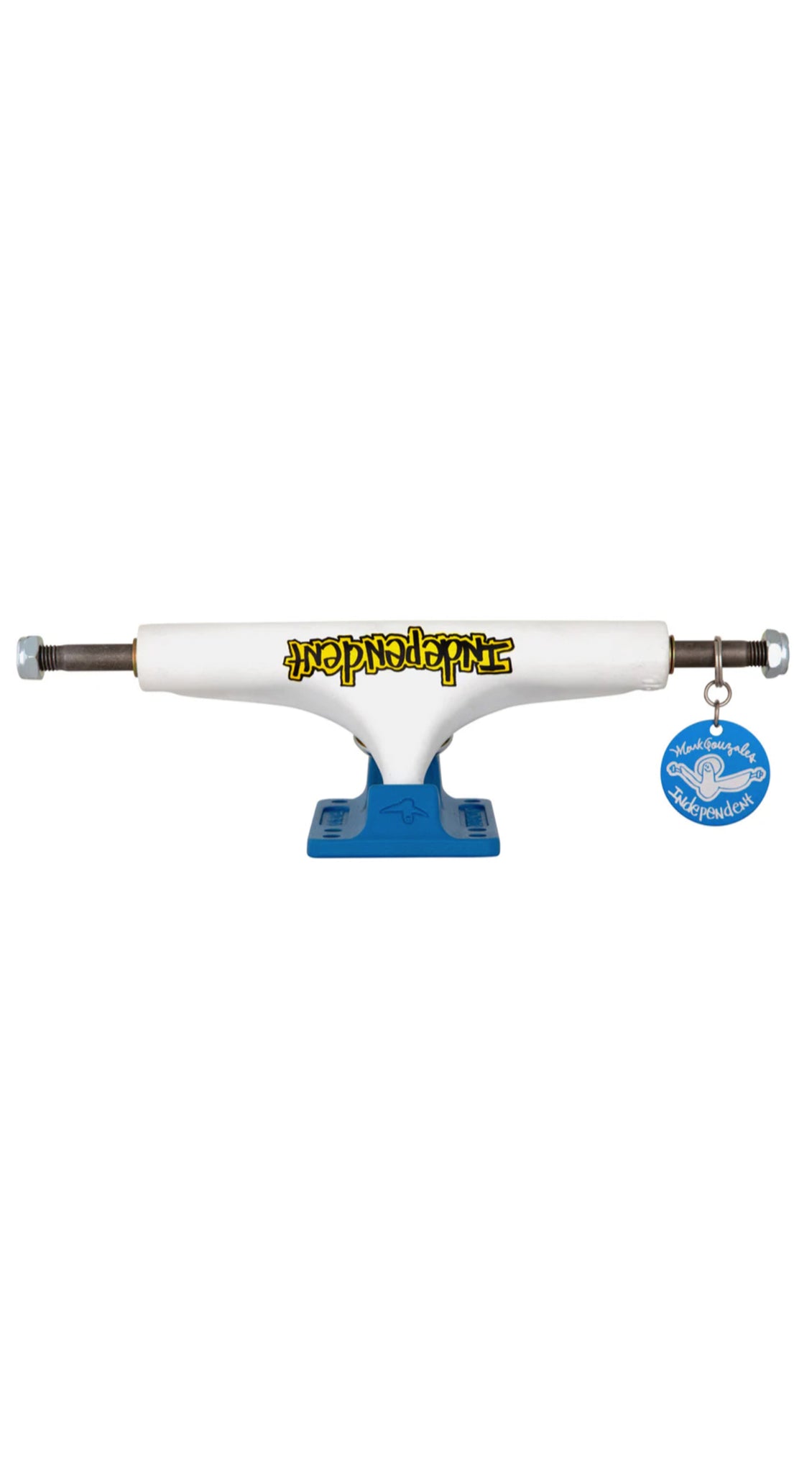 Independent Trucks Stage 4 Mark Gonzales Flat White Blue 166mm  Skateboard Trucks - Ejes