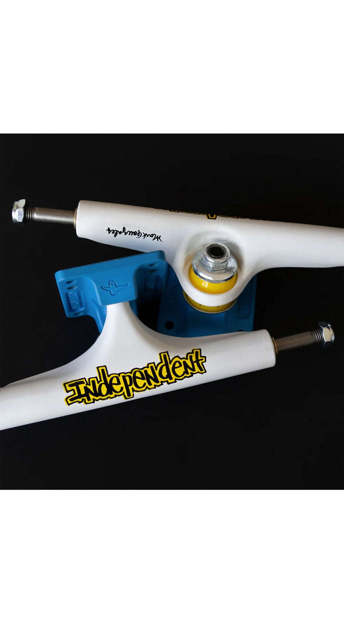 Independent Trucks Stage 4 Mark Gonzales Flat White Blue 166mm  Skateboard Trucks - Ejes