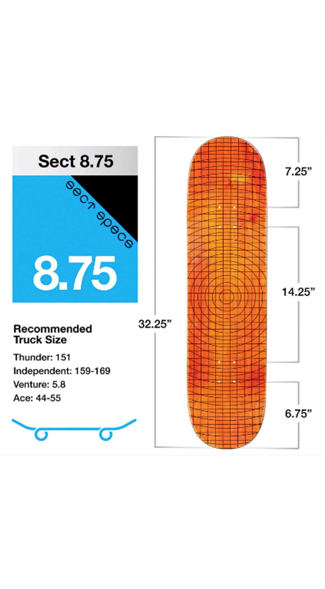Habitat Pulse 8.75 Skateboard Deck - Tabla