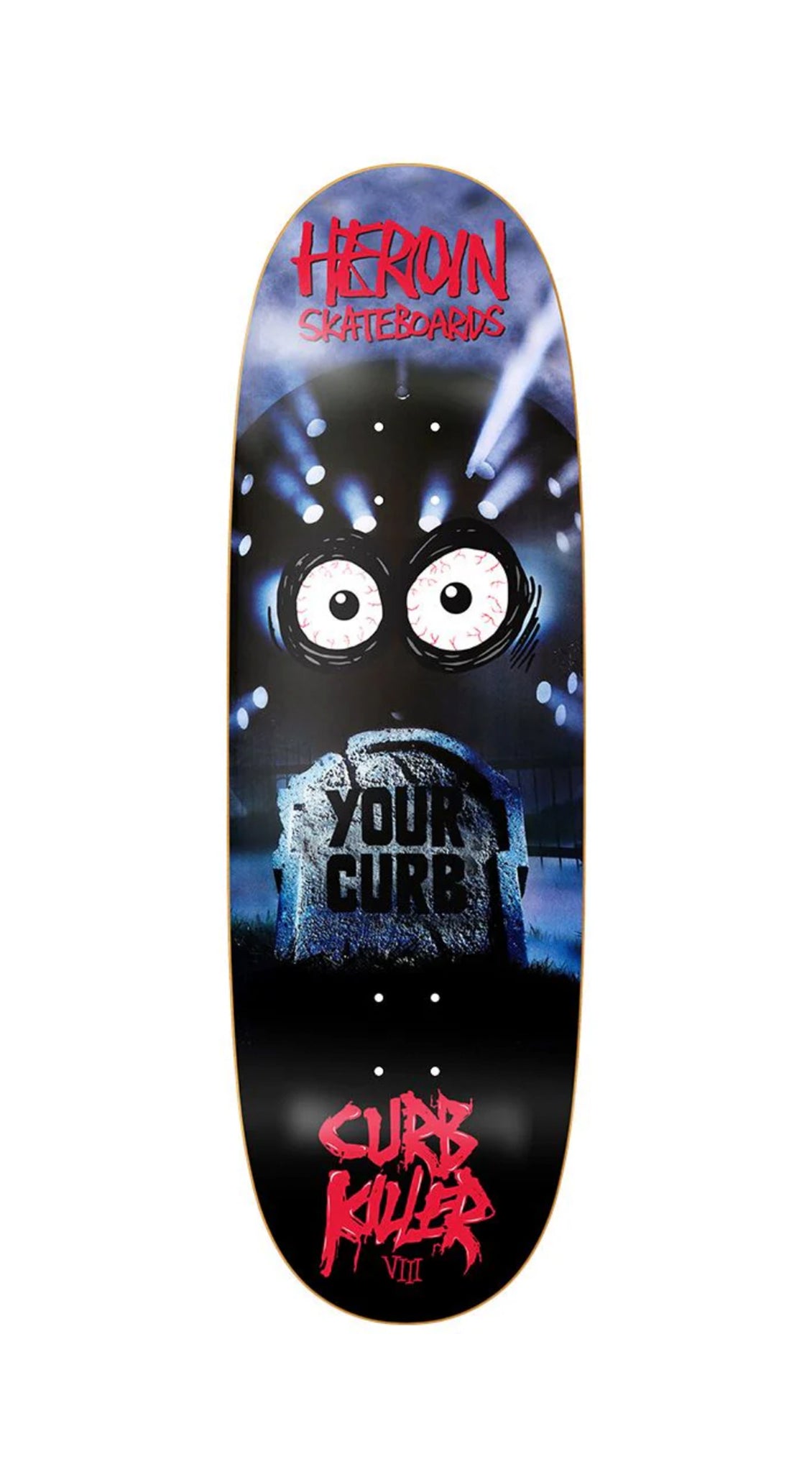 Heroin Curb Killer 8 Deck 10.0 Skateboard Deck - Tabla