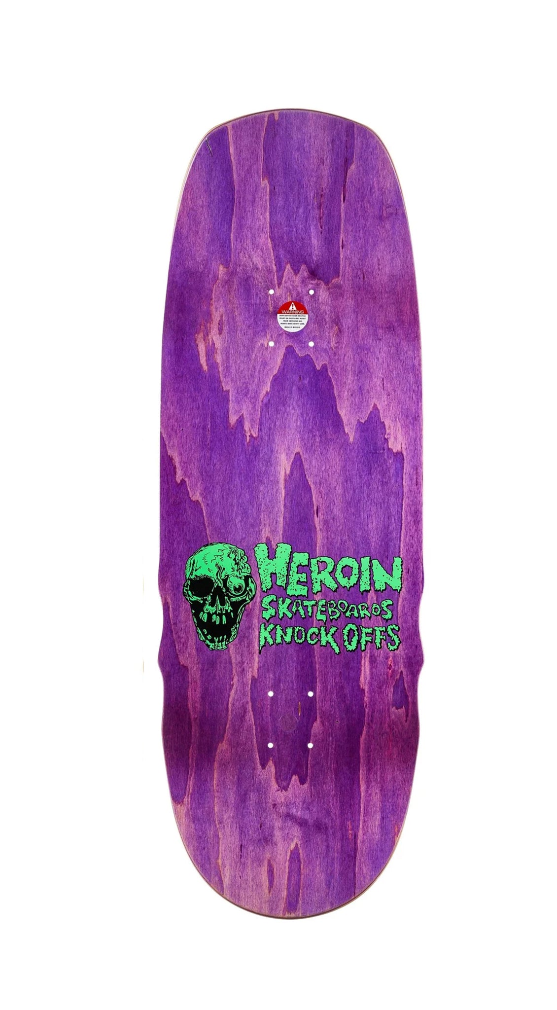 Heroin Swampy Knock Off Deck 10.6 Skateboard Deck - Tabla