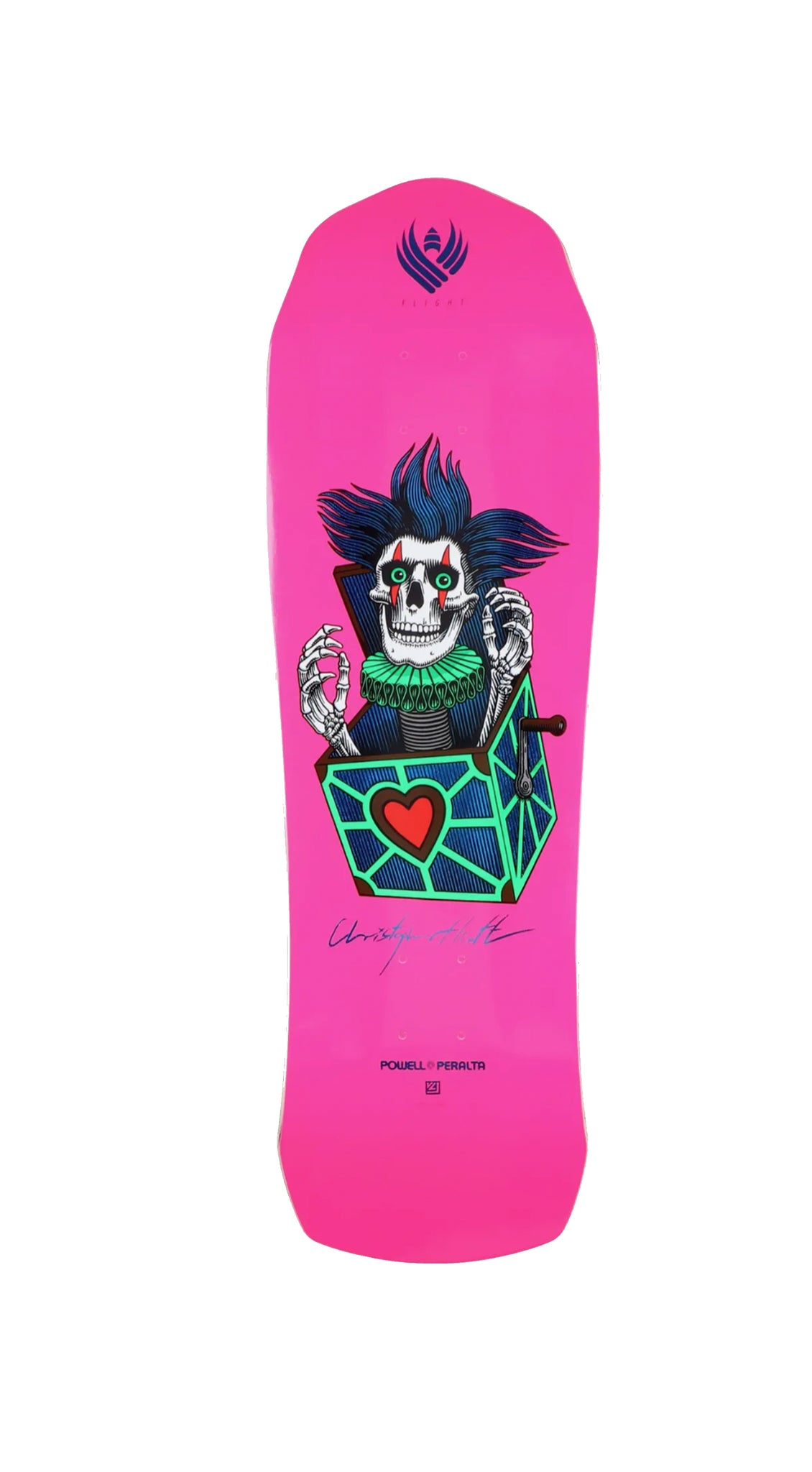 Powell Peralta FLIGHT Chris Hiett • Skull • 9.5- Tabla