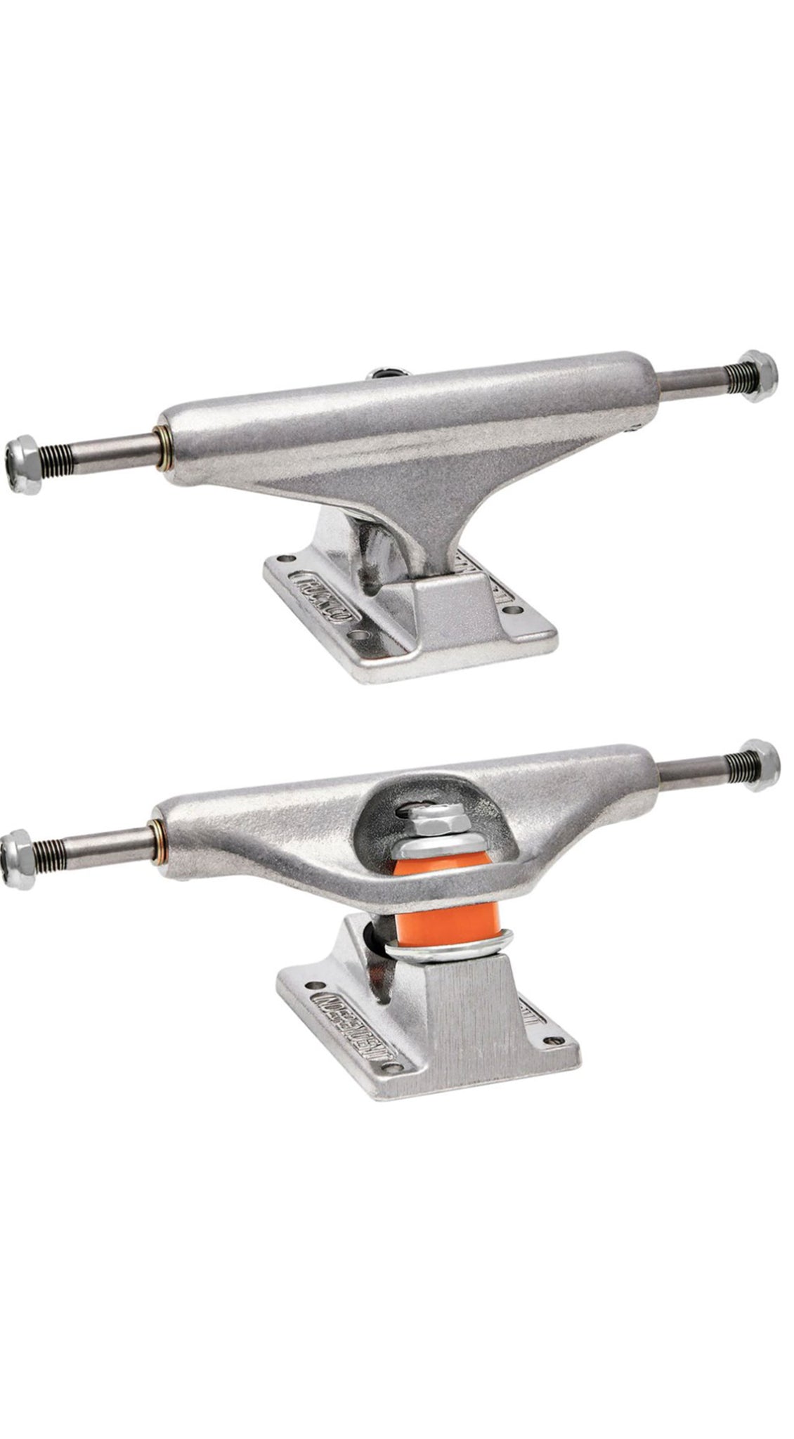 INDEPENDENT Polished Silver STAGE XI 129MM Skateboard Trucks - Ejes