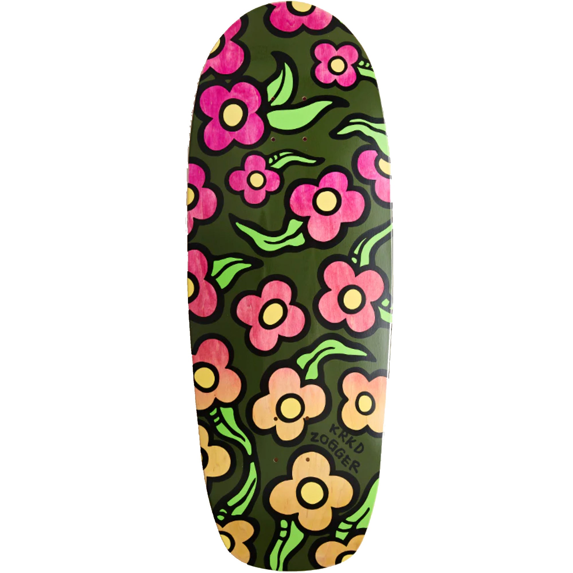Krooked Zip Zogger Wild Style Flowers 10.75 – Skateboard Deck