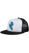 Santa Cruz Cap Classic Hand Mesh (White/Black) Hat- Gorra