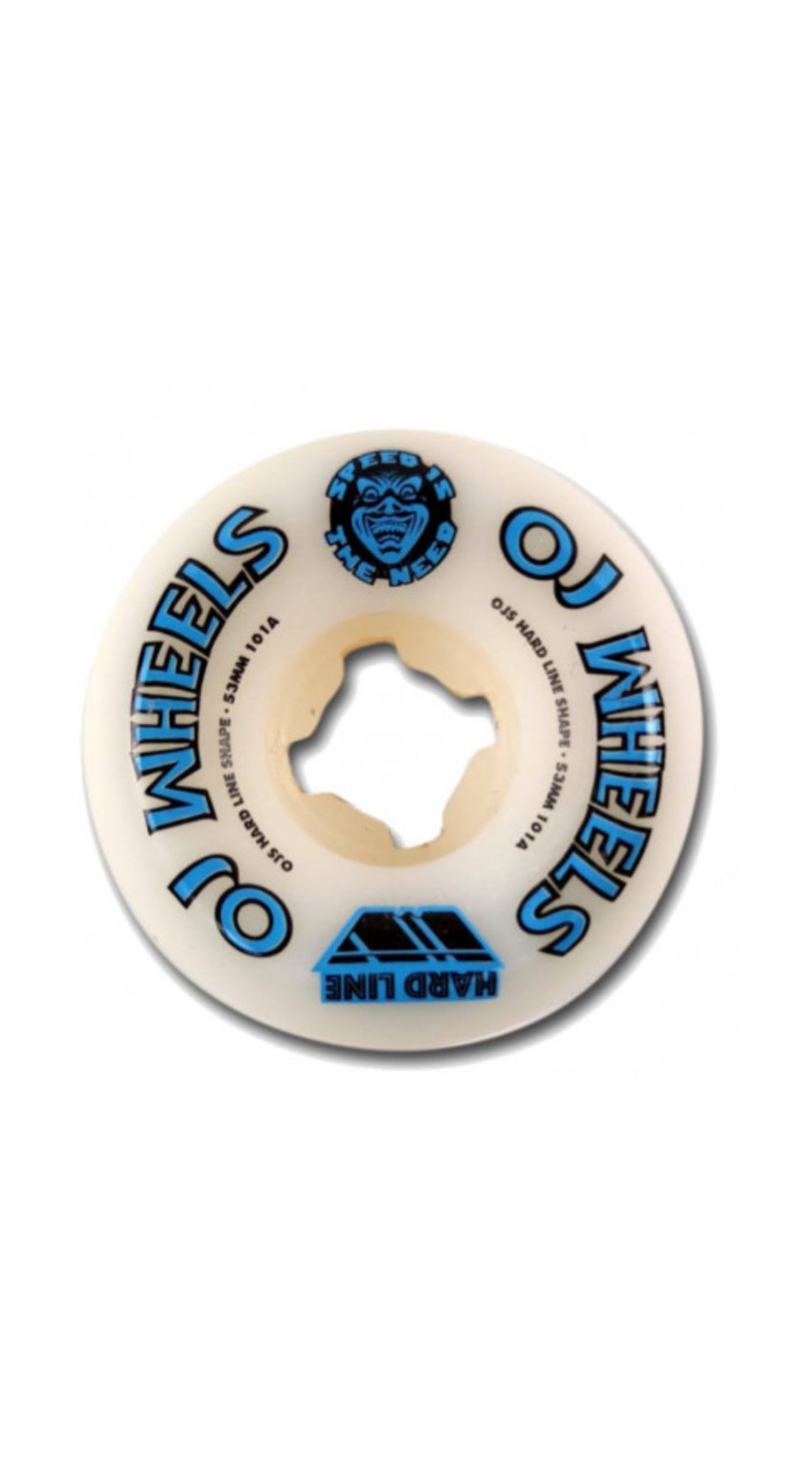 OJ Wheels 53mm Team Line Original Hardline 101A Wheels - Ruedas 