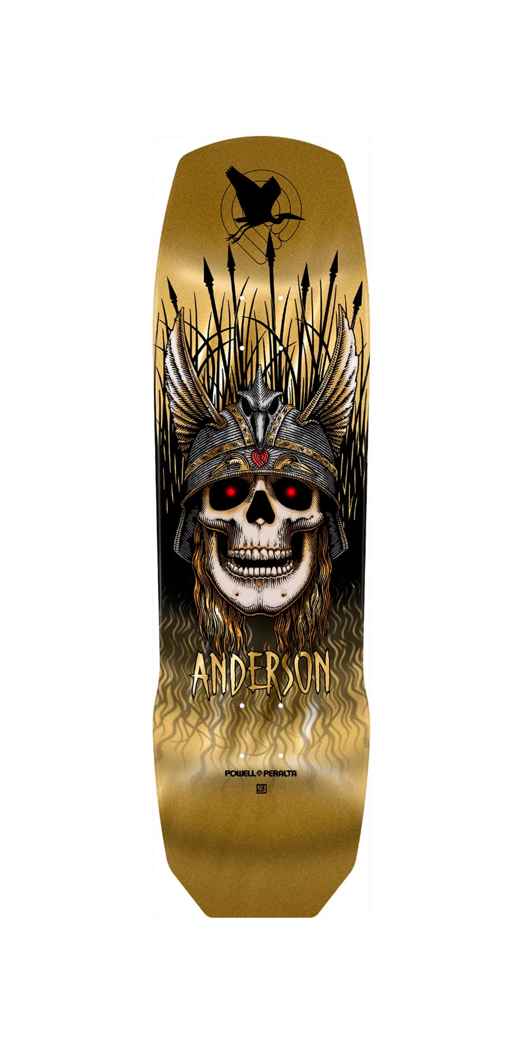 Powell Peralta Andy Anderson Heron Skull 9.13" Skateboard Deck – Tabla Skate
