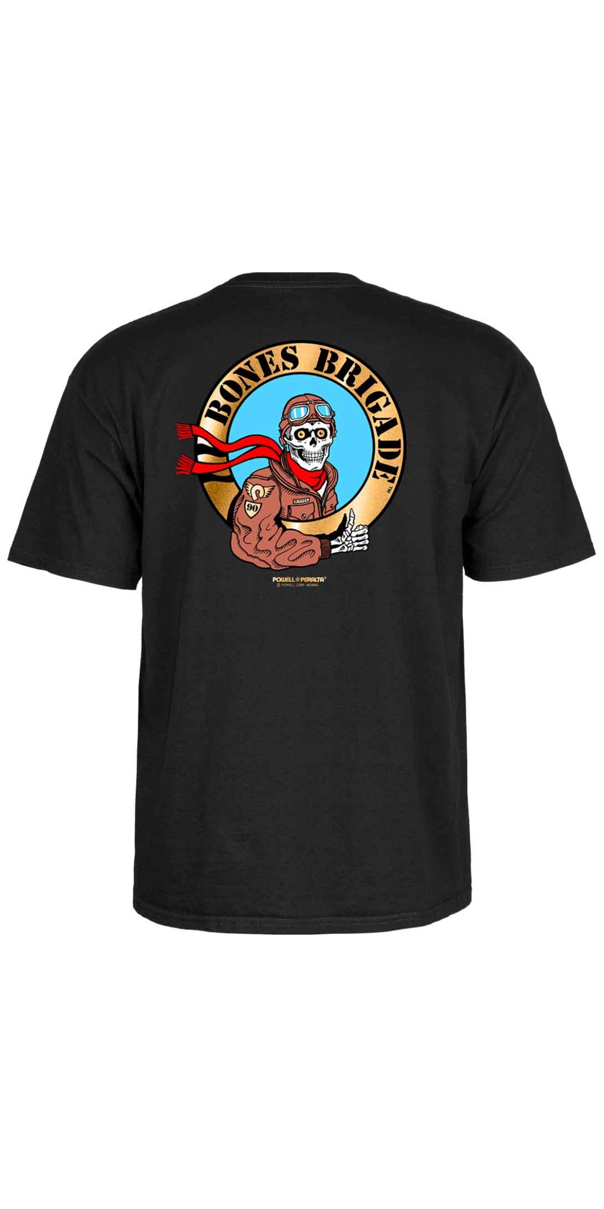 Powell Peralta Bones Brigade RIPPER PILOT Black T-shirt - Camiseta ...