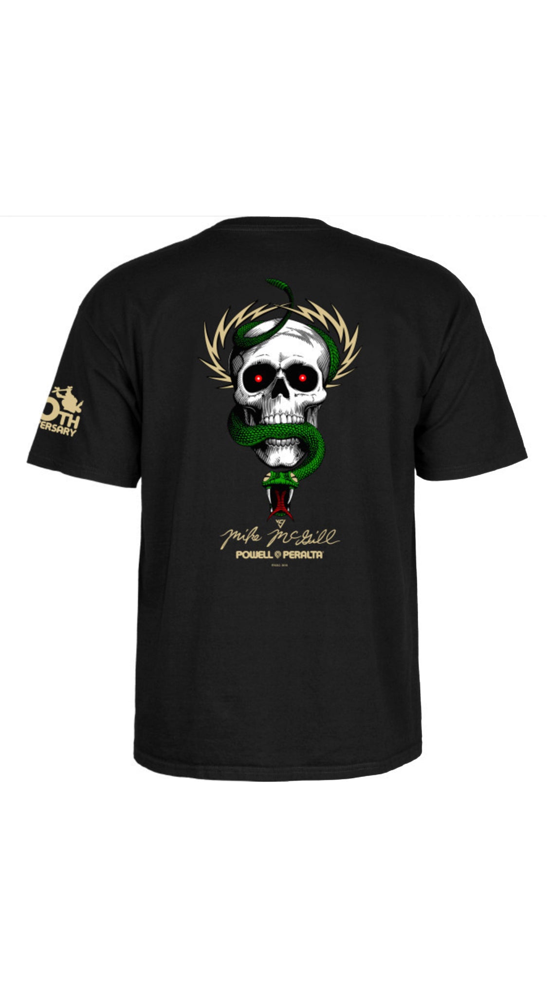 Powell Peralta Tee Mcgill Skull&Snake 40Th- Camiseta