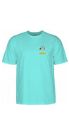 Powell Peralta Tee Skateboard Skeleton Celadon- Camiseta