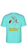 Powell Peralta Tee Skateboard Skeleton Celadon- Camiseta