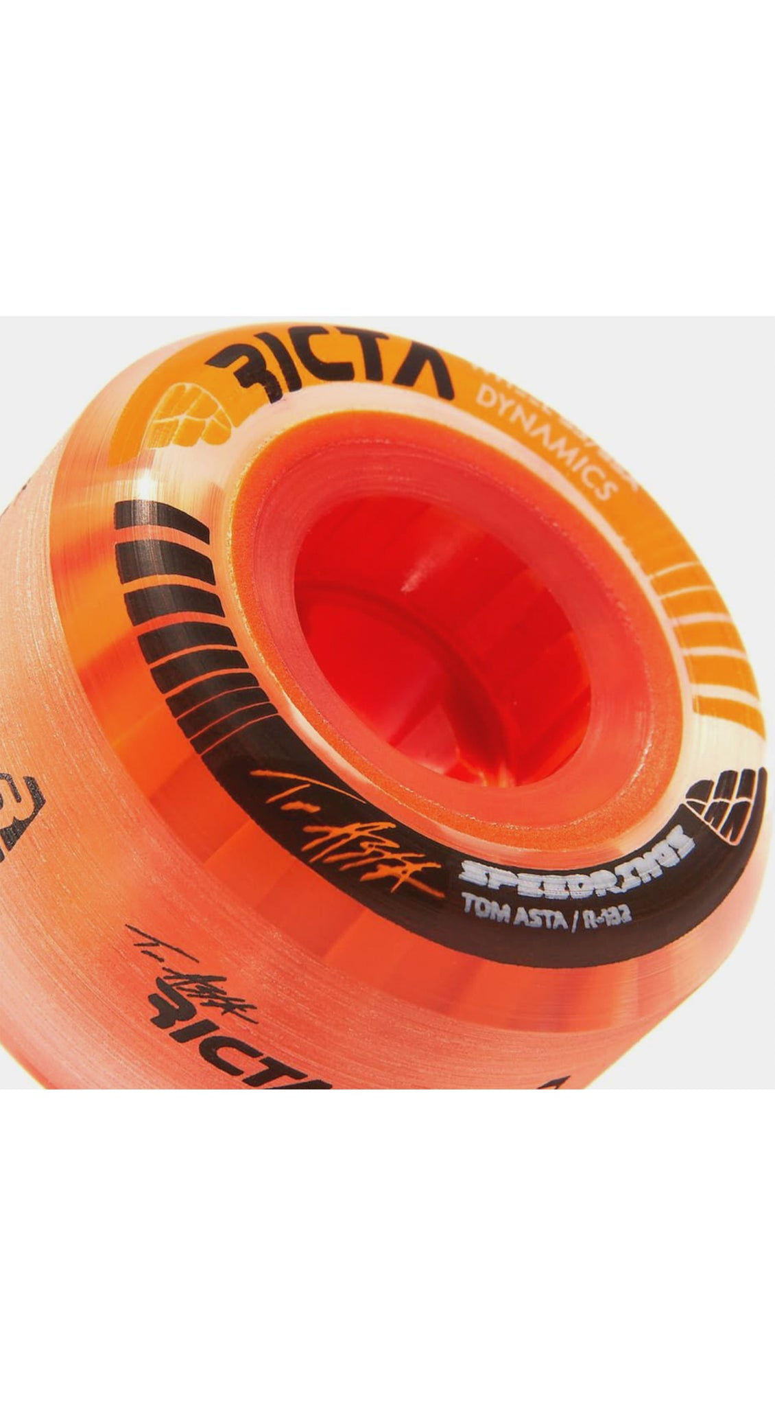 Ricta Asta Speedrings Clear Orange Slim 53mm 95A - Ruedas