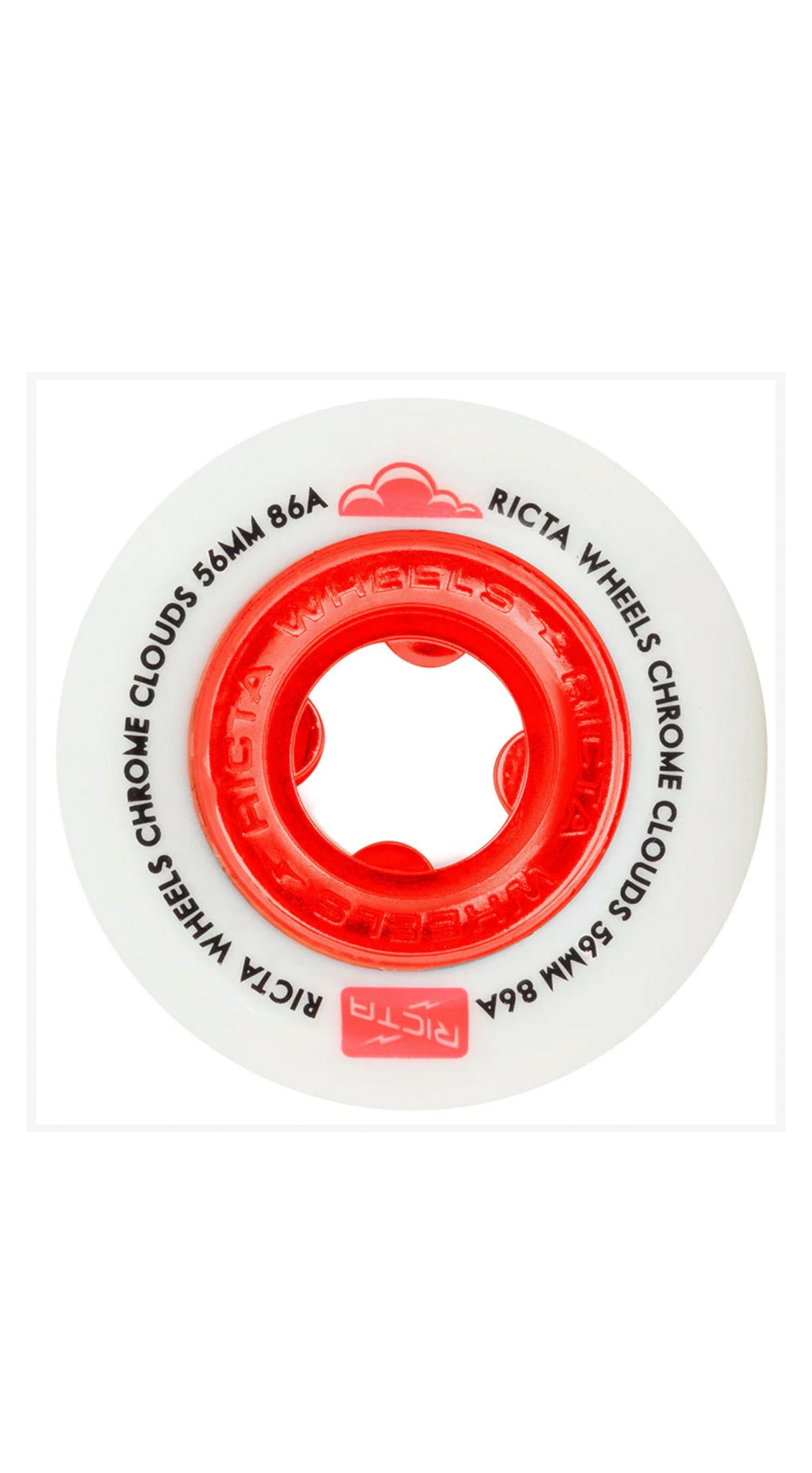 Ricta Chrome Clouds 56mm 86A – Red - Ruedas