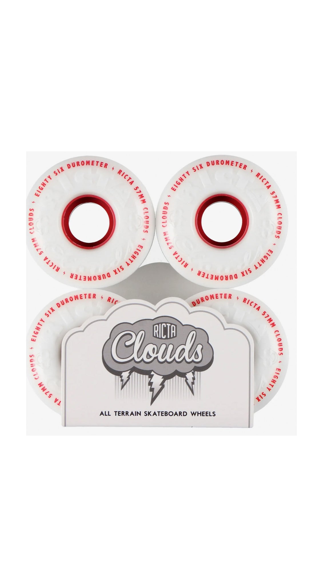 Ricta Clouds 57mm 86A – Red -Ruedas