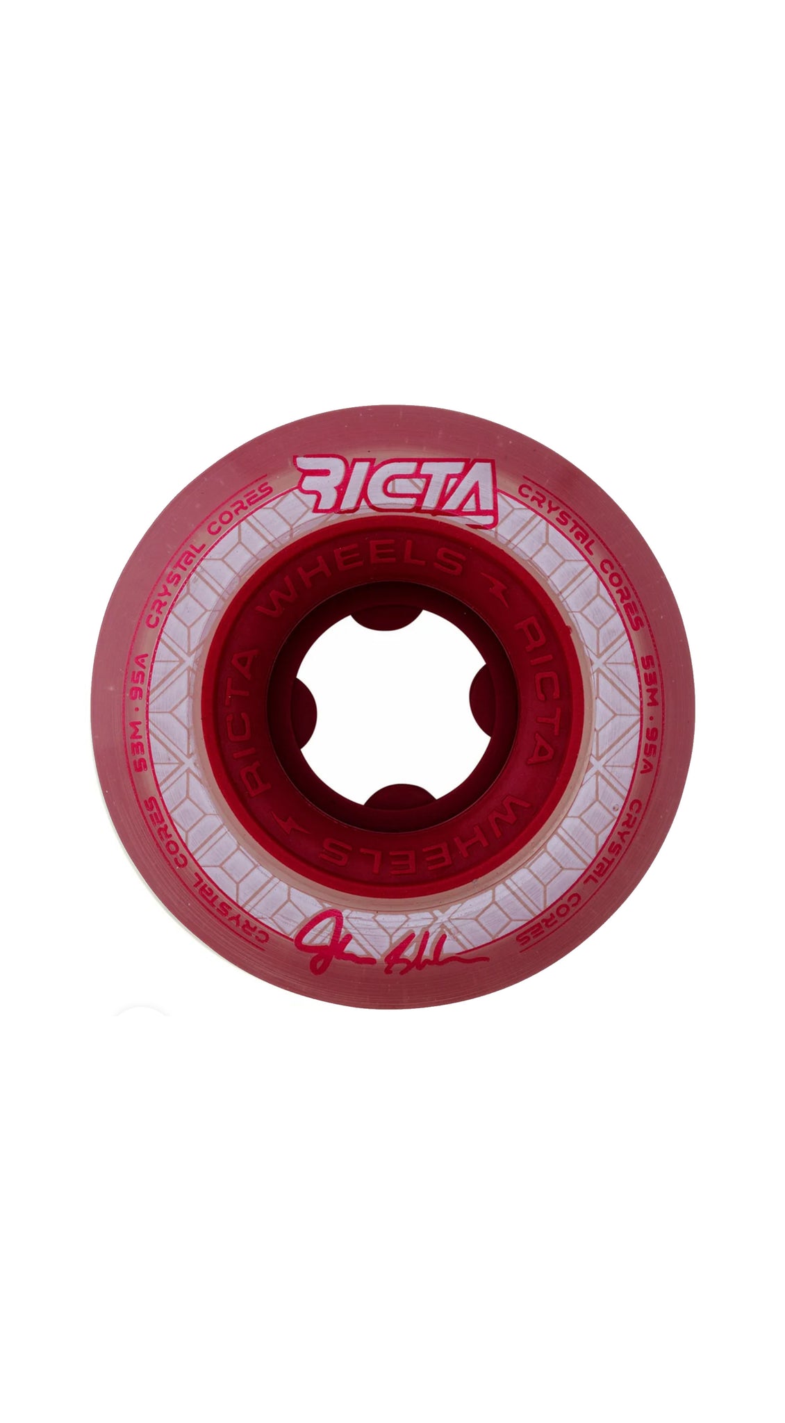 Ricta Shanahan Crystal Cores 53mm 95A Clear Metallic Red- ruedas