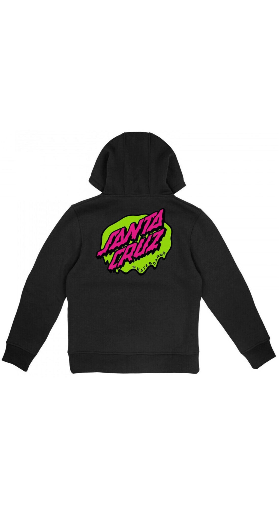 Santa Cruz Youth Hood Slime Dot - Black- Sudadera