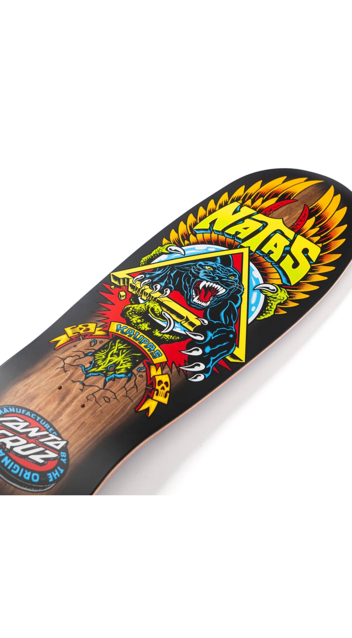 Santa Cruz Natas Kaupas SC Panther Reissue Deck (2025) 10.538 x 30.14 in Brown Sunburst – Preorder