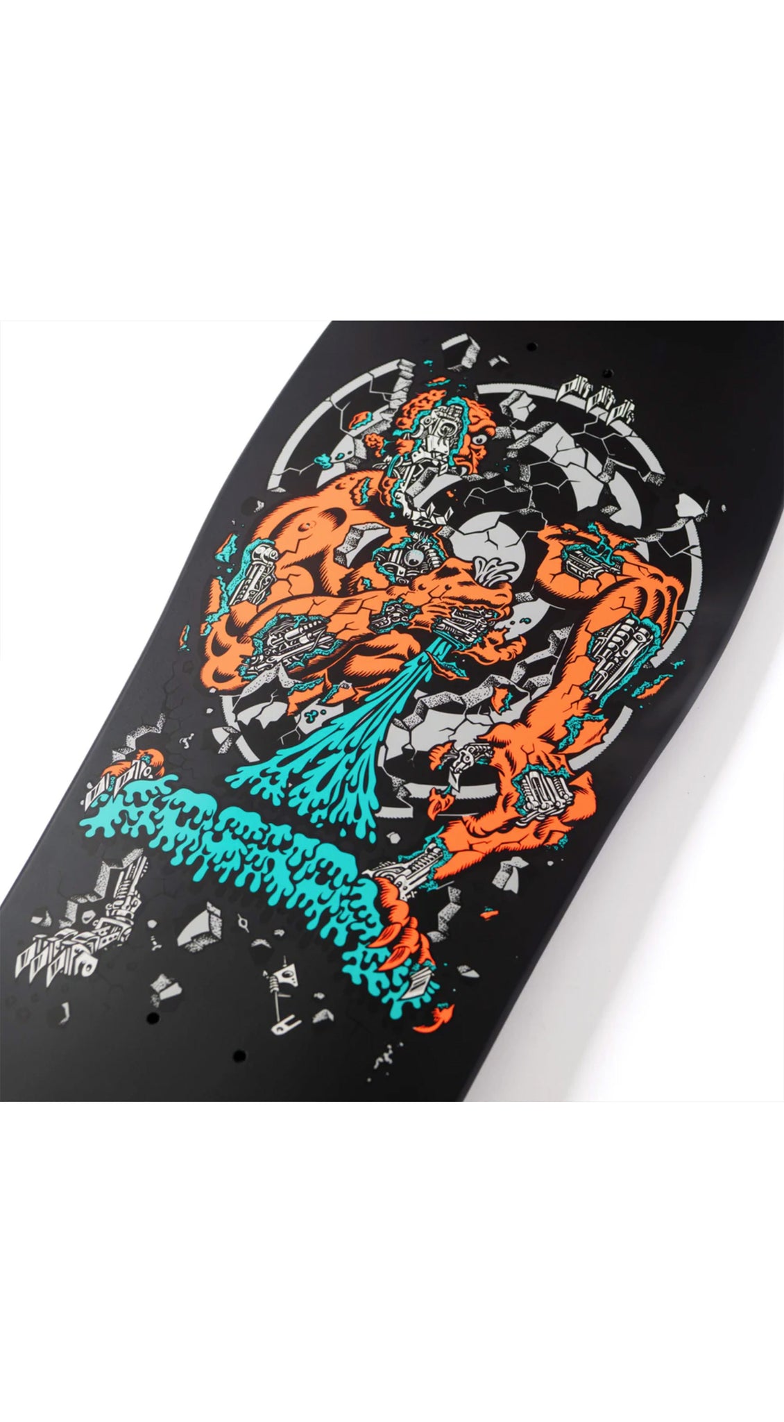 Santa Cruz Rob Roskopp Four Reissue Deck (2025) 10.21 x 30.23 in Full Dip Black Skateboard Deck - Preorder