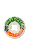 Santa Cruz Slime Balls 56mm Screw Balls Speed White 99A Skateboard Wheels - Ruedas