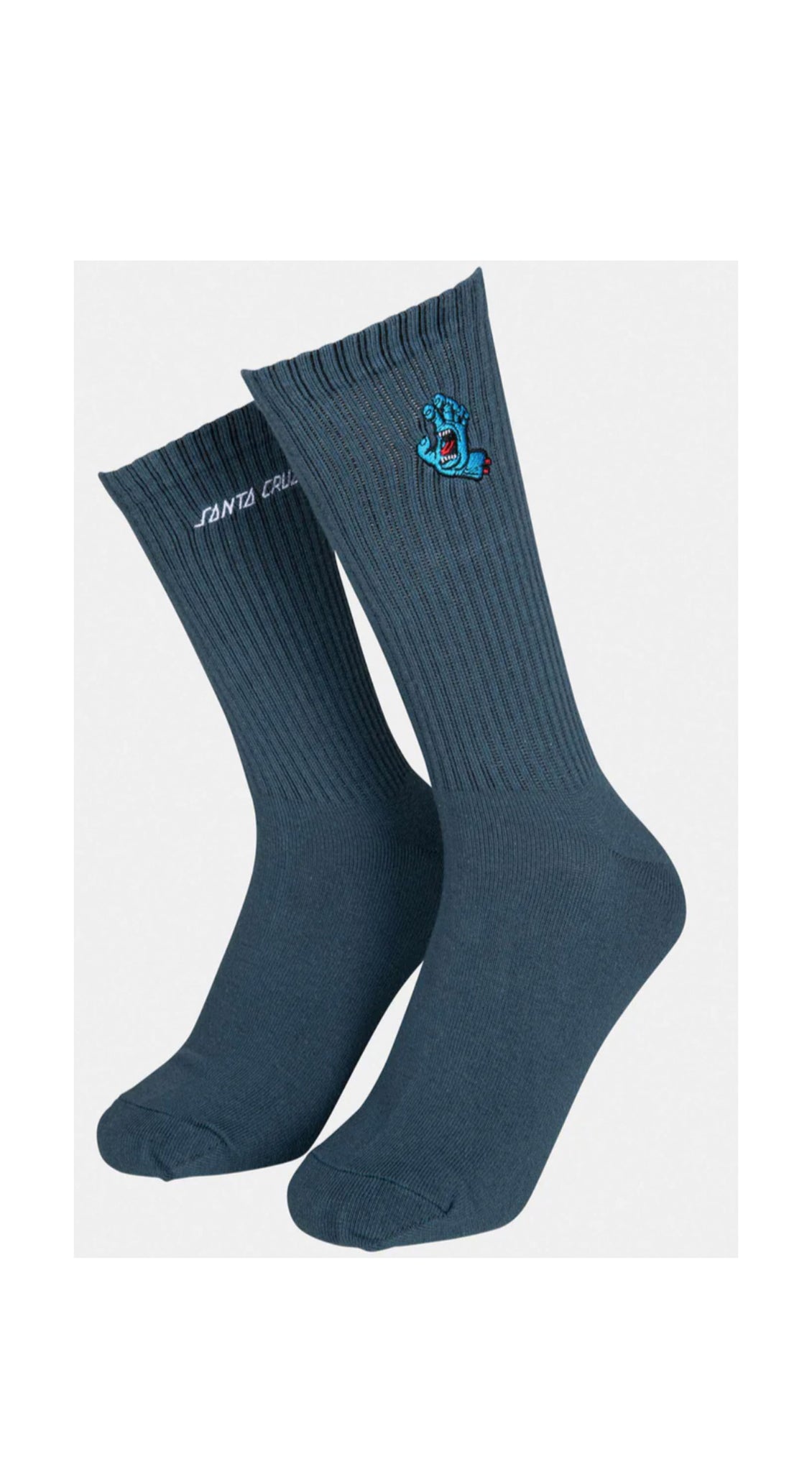 Santa Cruz Socks Screaming Mini Hand (Storm Grey)- Calcetines