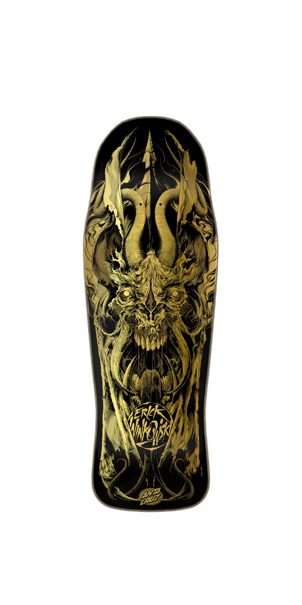 Santa Cruz Winkowski Primeval Gold 10.34 Shaped Shaped Skateboard Deck  - Tabla