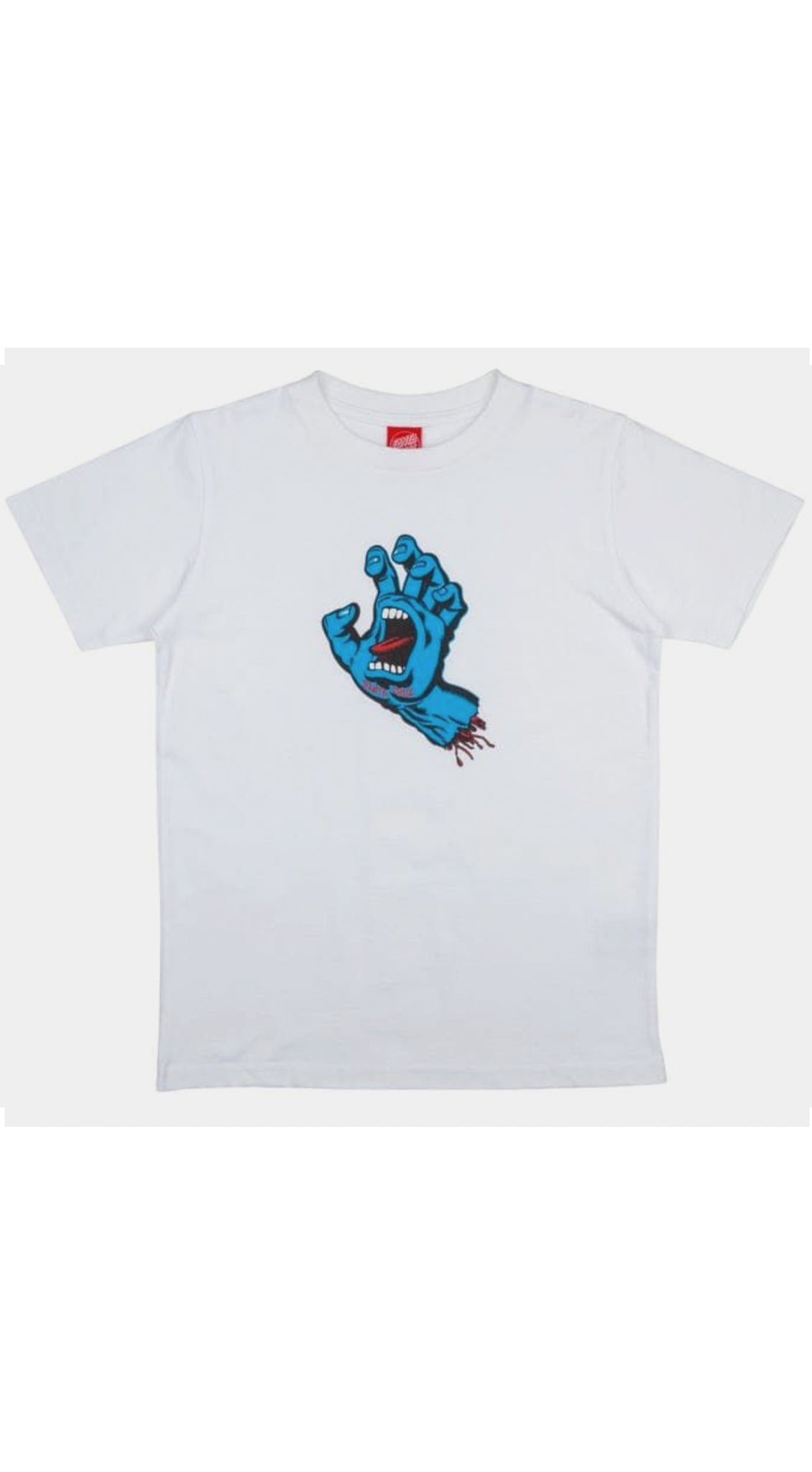 Santa Cruz Youth Tee Screaming Hand - White- Camiseta