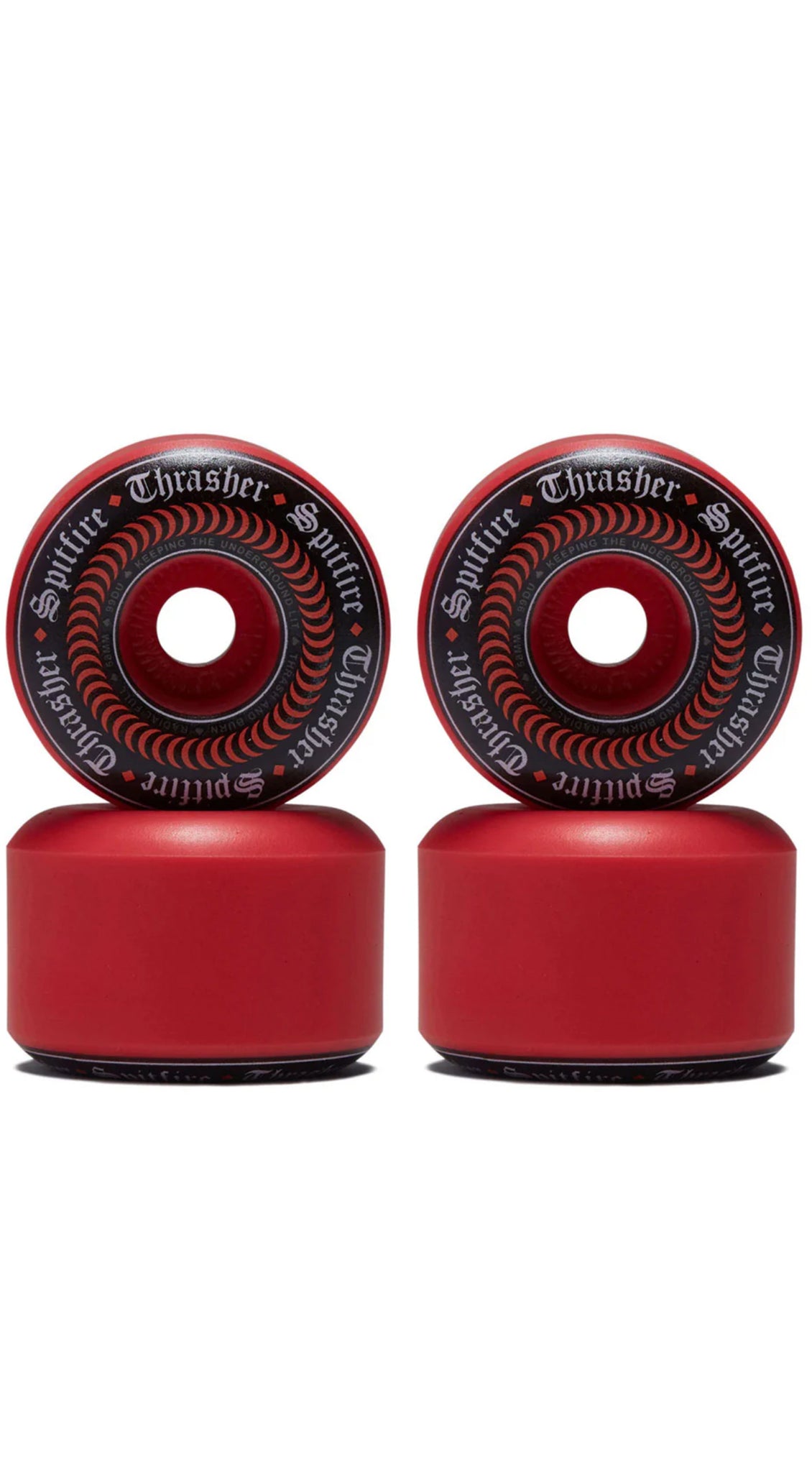 Spitfire THRASHER OATH F4 99 RADIAL FULL 58MM RED- Ruedas