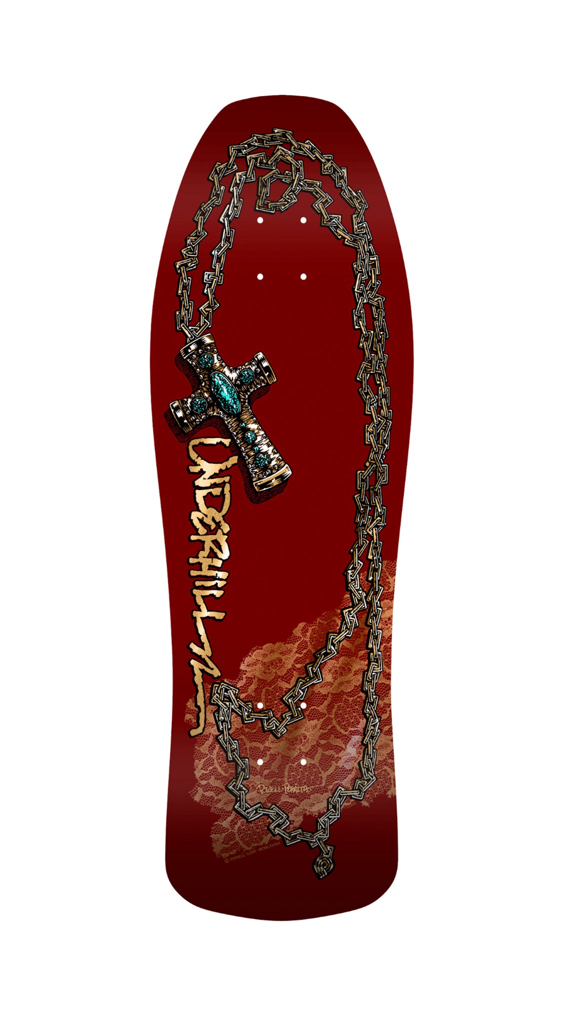 Powell-Peralta Ray Underhill • O.G. • Cross '02' • 10.0" • Burgundy / Gold Foil- Tabla