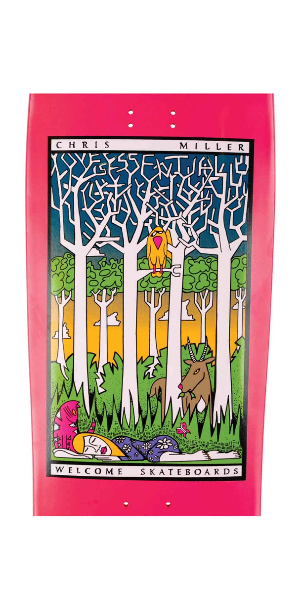 Welcome Skateboards Love is Essential – Chris Miller Pro Model Skateboard Deck - Tabla