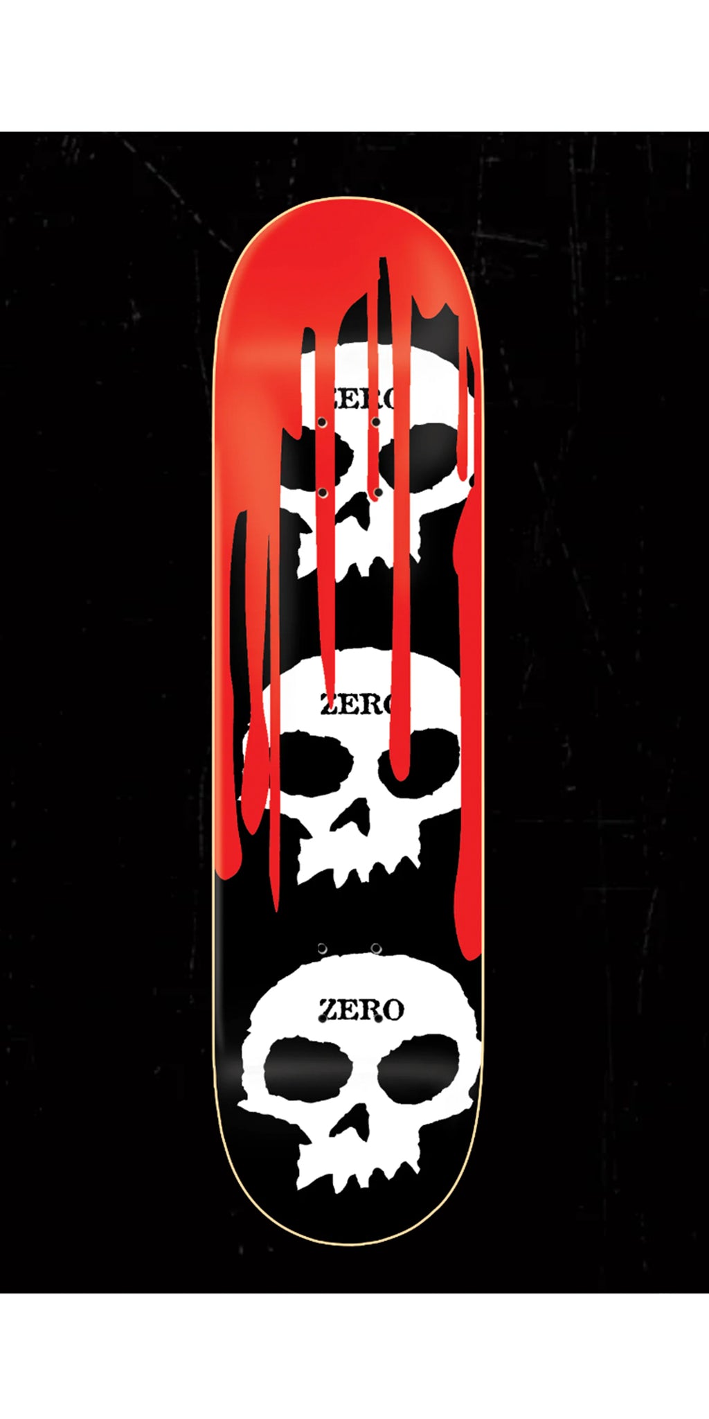 Zero Three Skulls 8.5 Black Skateboard Deck-Tabla Skate