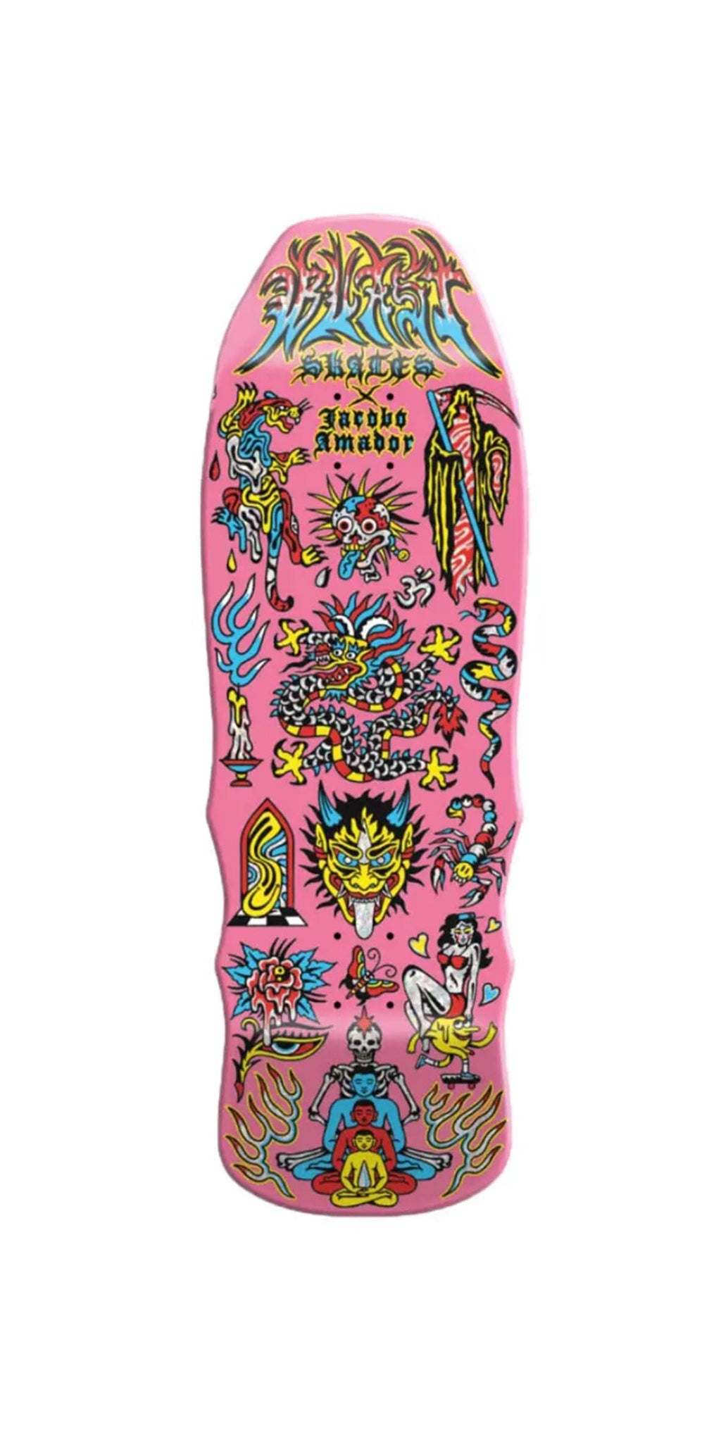 Blast Skates, FLASH 2 COLLECTION: Jacobo Amador, Custom Blast Skates Shape - 10.25"Skateboard Deck - Tabla de Skate Tabla/Deck Blast Skates 