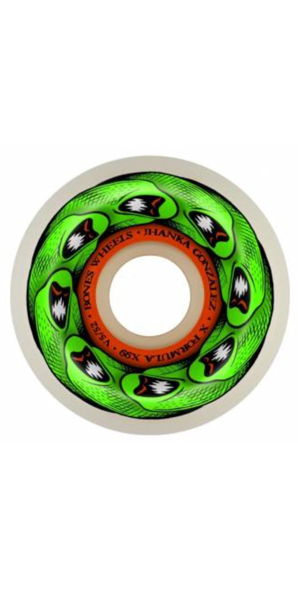 Bones Wheels Jhanka monito & mat 52MM V5 Sidecut X-Formula 99A-Ruedas Ruedas Bones 