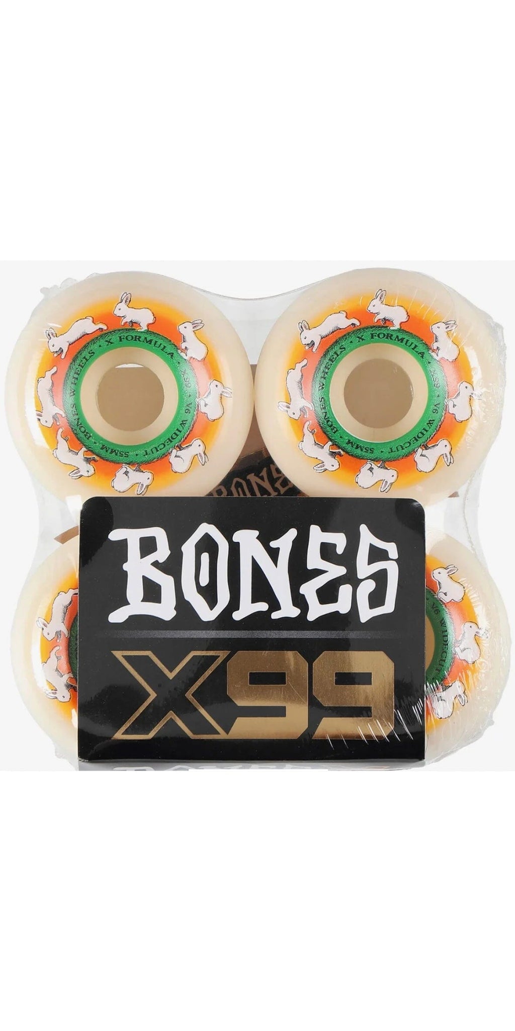 Bones Wheels Runny Bunny 55 V6 Widecut X-Formula 99A-Ruedas Ruedas Bones 