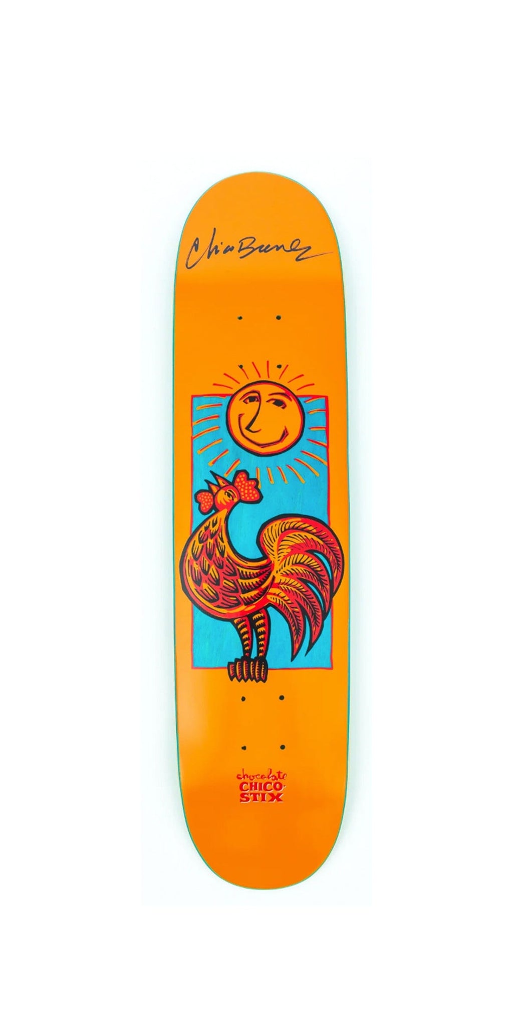 Chocolate BRENES NICARAGUAN SUNRISE REISSUE 7.5 - Skateboard Deck Tabla/Deck Chocolate 