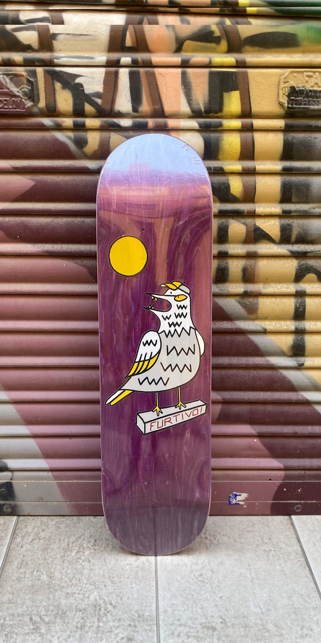 Furtivo "CARNIVORA" 8.25 Purple Popsicle Skateboard Deck- Tabla Tabla/Deck Furtivo Skateboarding 