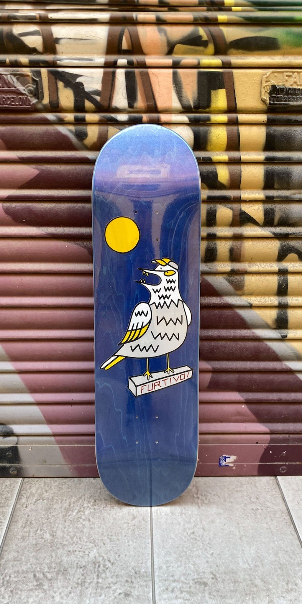 Furtivo "CARNIVORA" 8.5 Blue Popsicle Skateboard Deck- Tabla Tabla/Deck Furtivo Skateboarding 